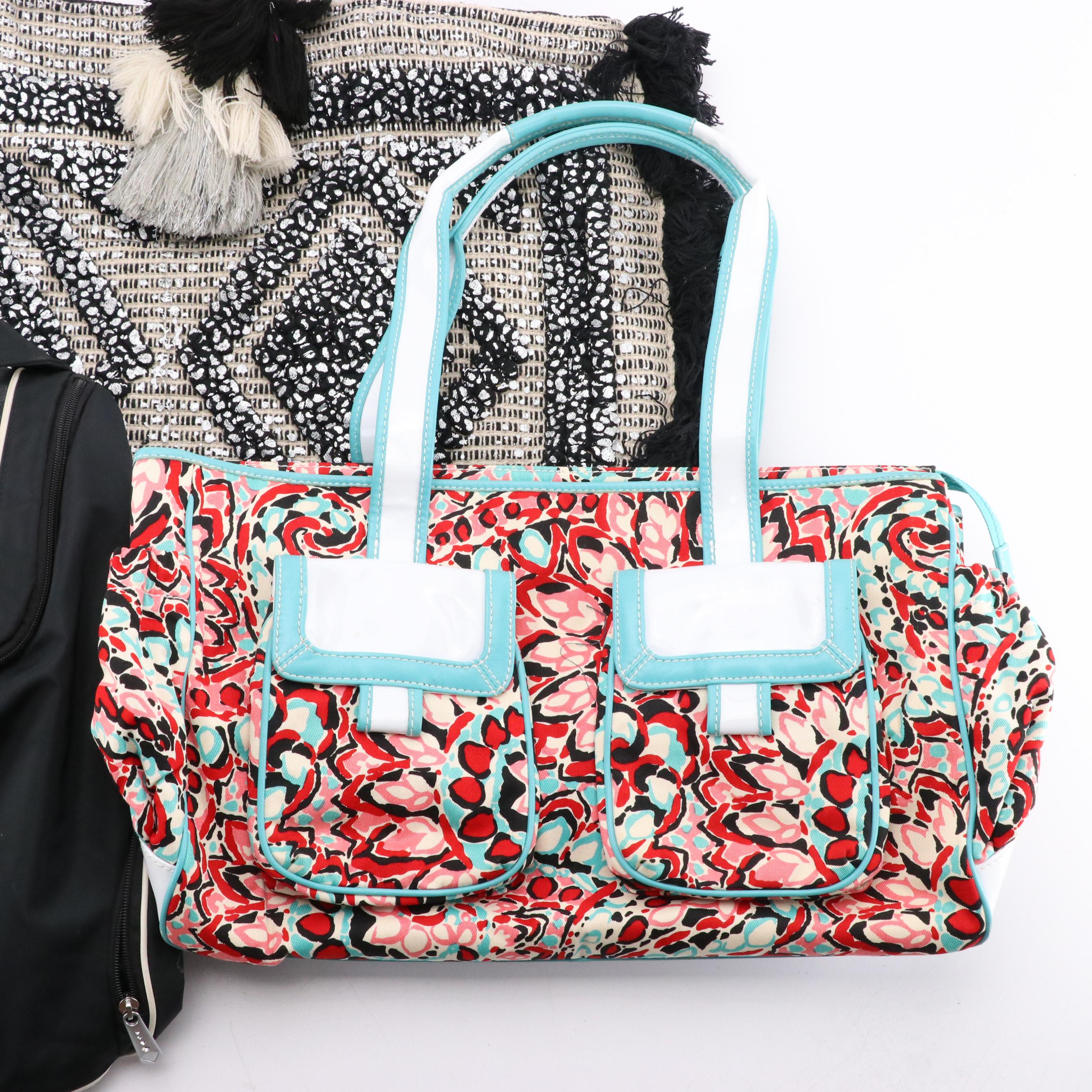 Isabella Fiore Floral Canvas Shoulder Tote, Callaway Nylon Backpack, Other Tote