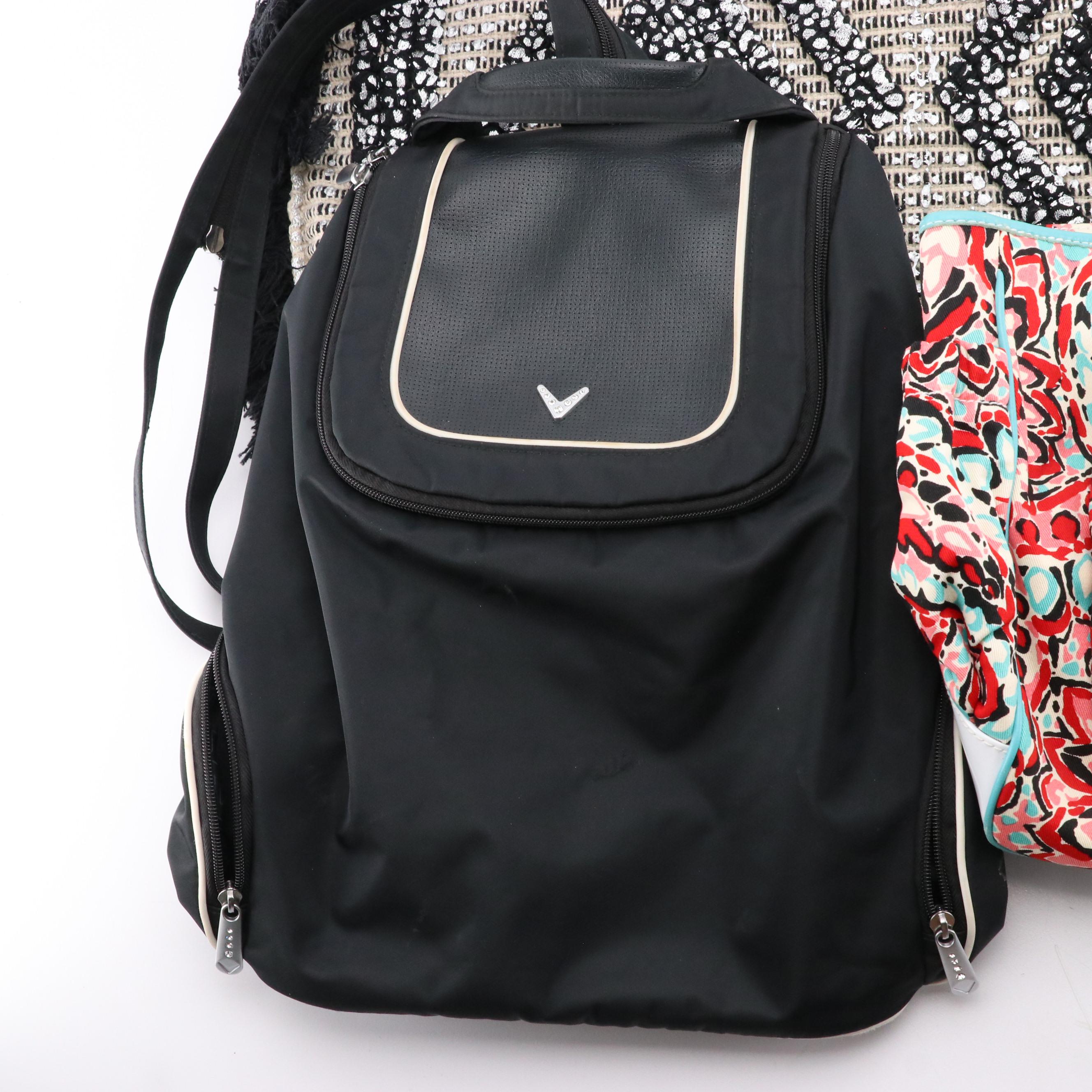 Isabella Fiore Floral Canvas Shoulder Tote, Callaway Nylon Backpack, Other Tote