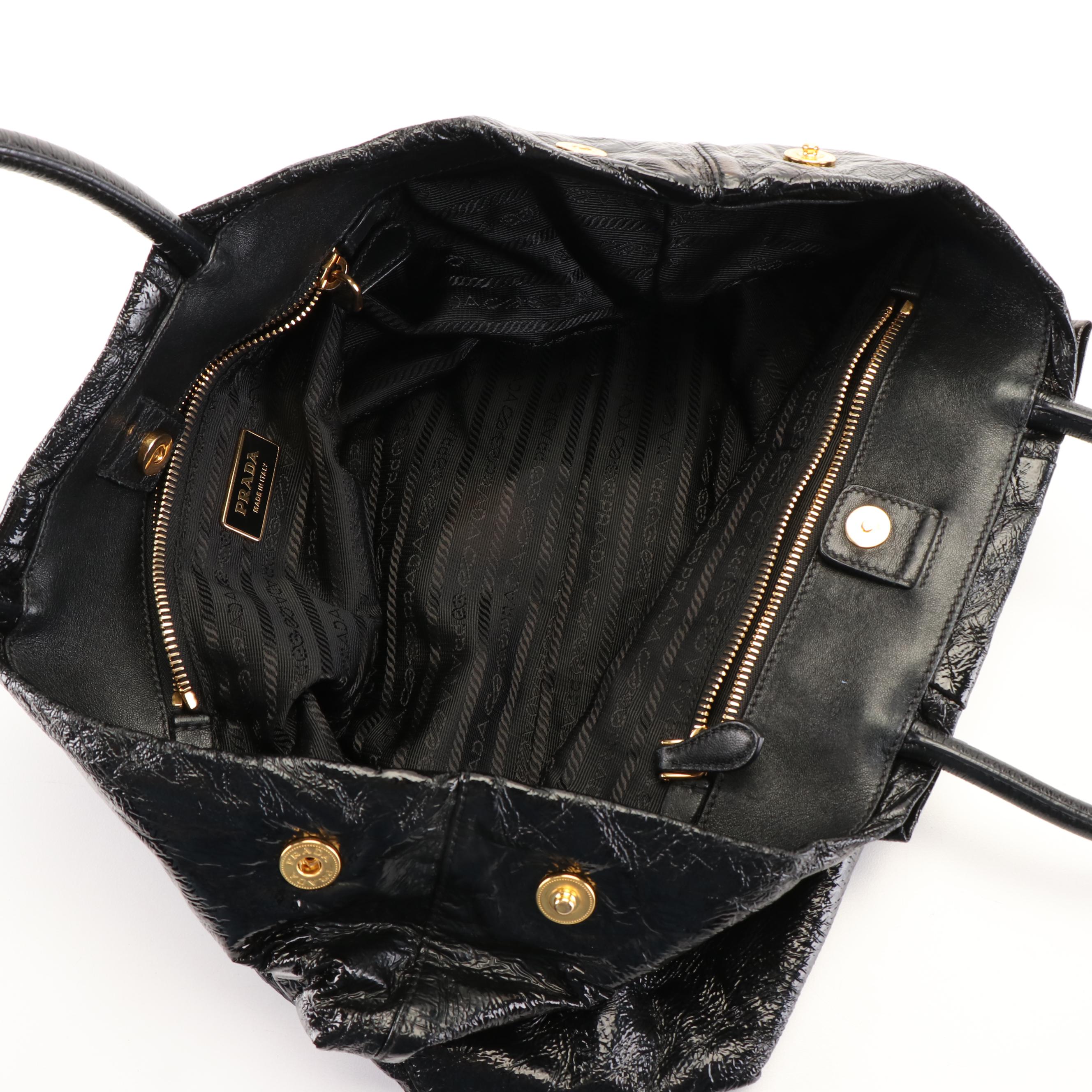 Prada Bow Handbag in Patent Leather