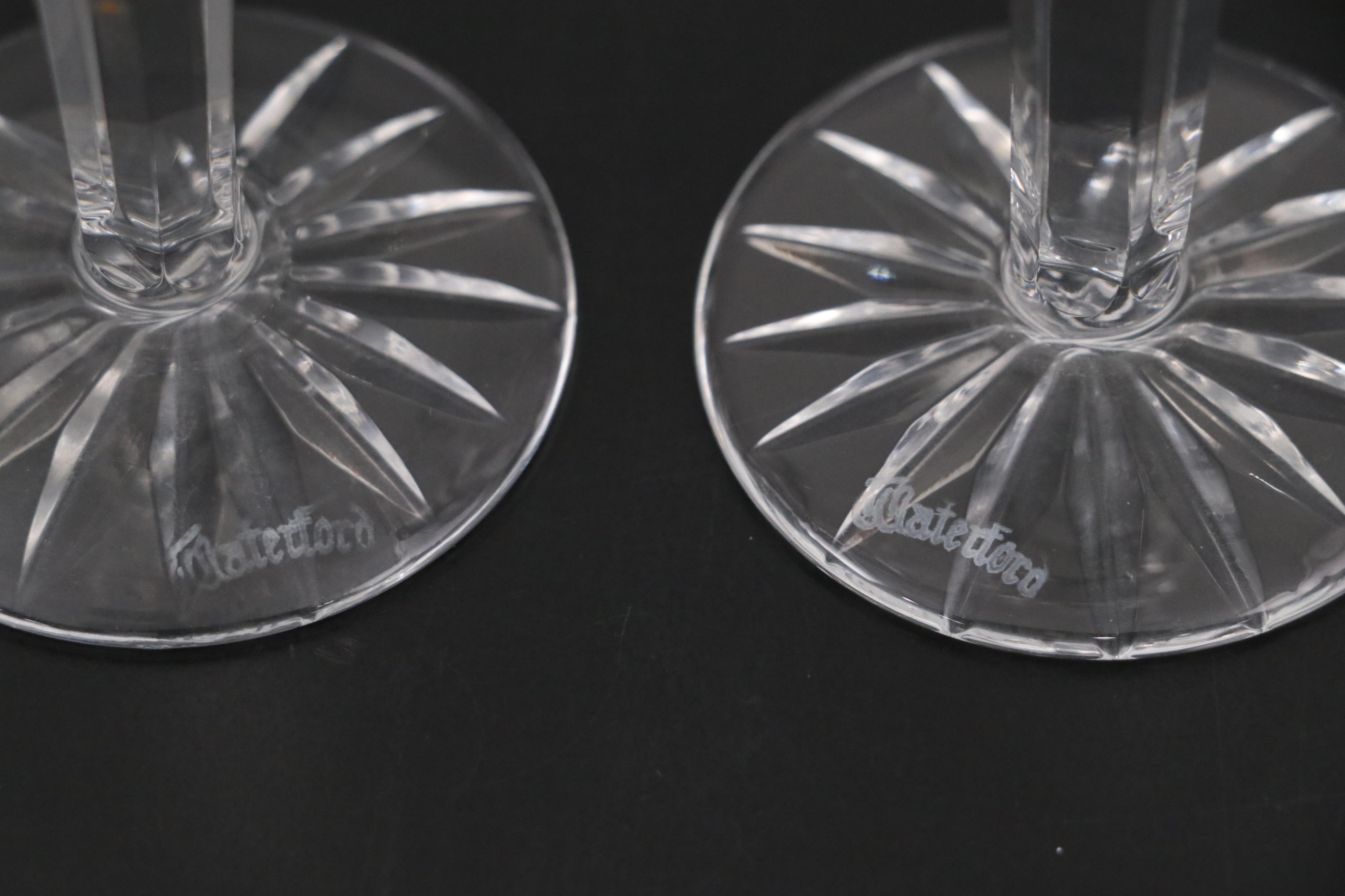 Waterford Crystal "Lismore" Decanter with Sherry Glasses, Mid/Late 20th Century