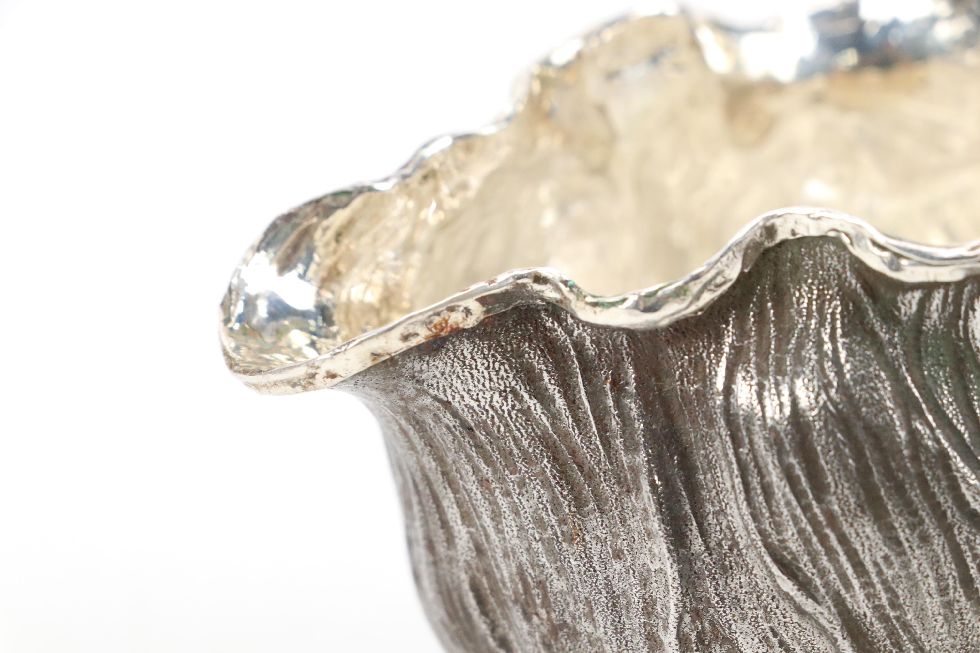 Japanese Mixed Metal Lily Pond Pitcher with Frog