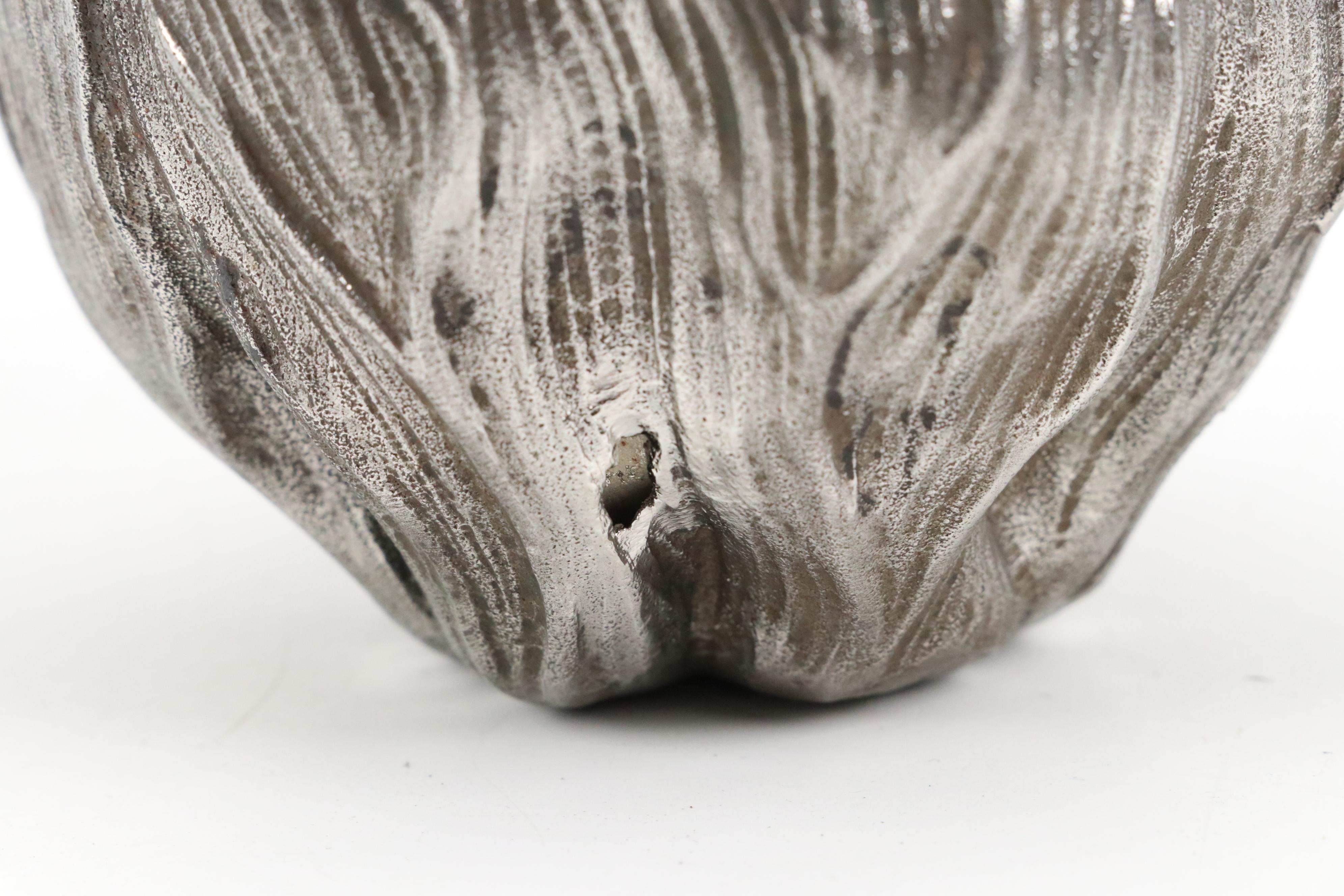 Japanese Mixed Metal Lily Pond Pitcher with Frog