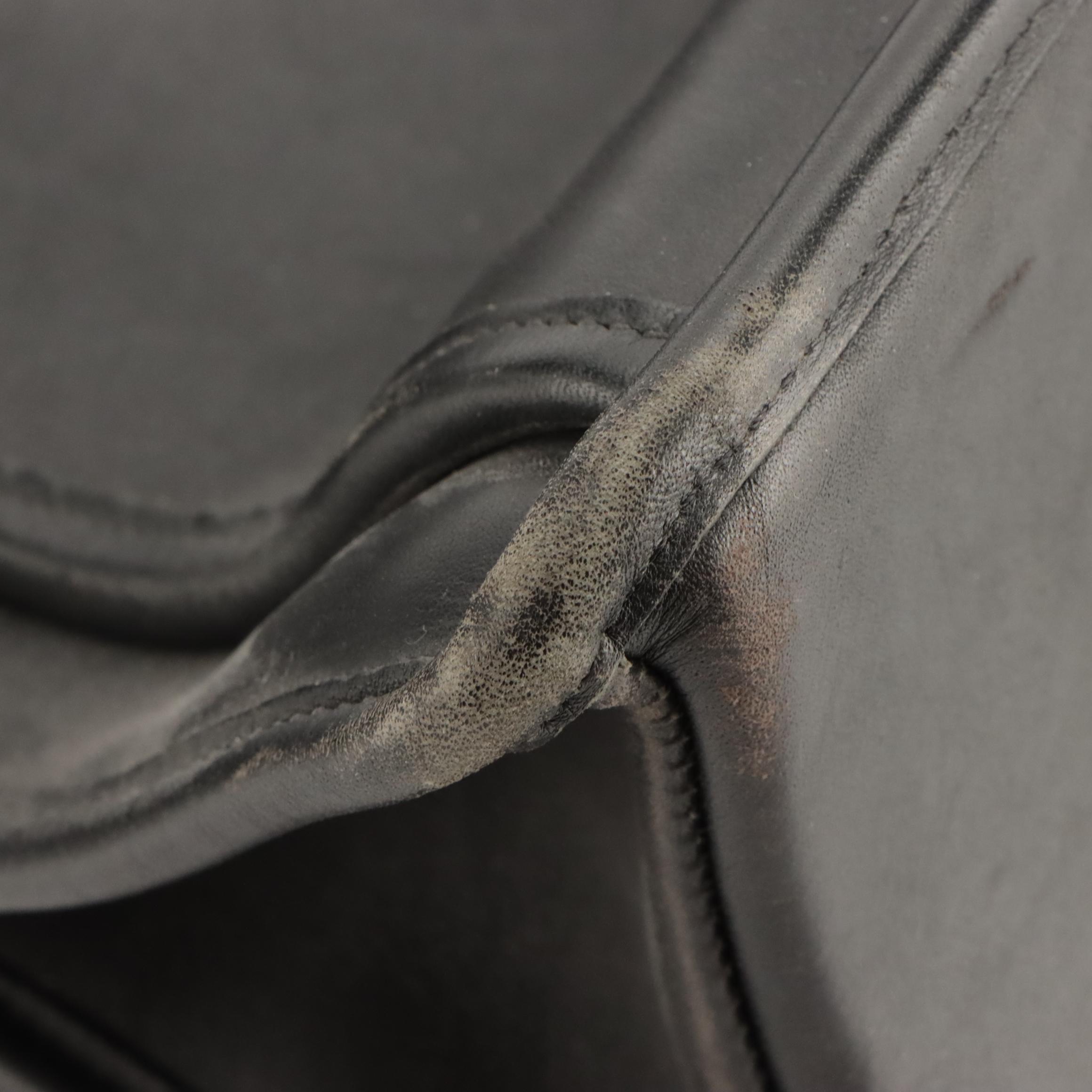 Coach Beekman 5266 Two-Way Messenger Briefcase Bag in Black Leather