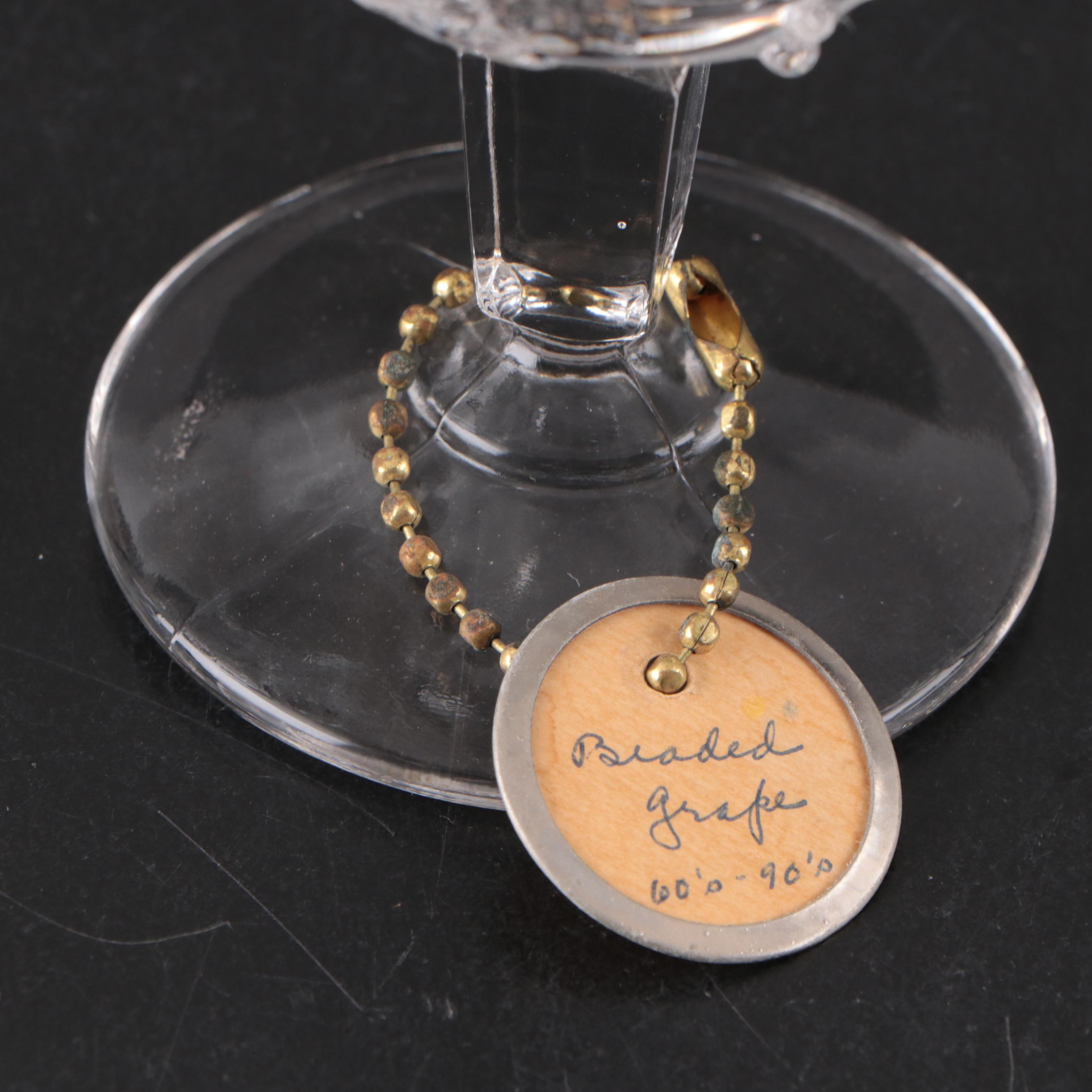 Belmont Glass Co. Comport with Pressed Glass Water Goblet Collection