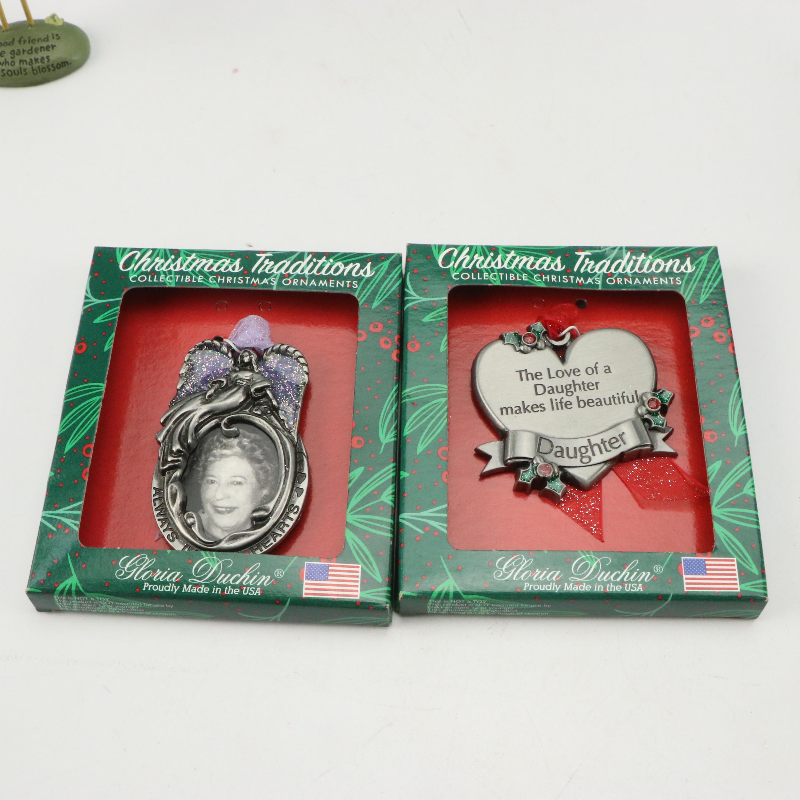 Hobby Lobby Metal Christmas Ornaments with Brass Deer Candlesticks and More