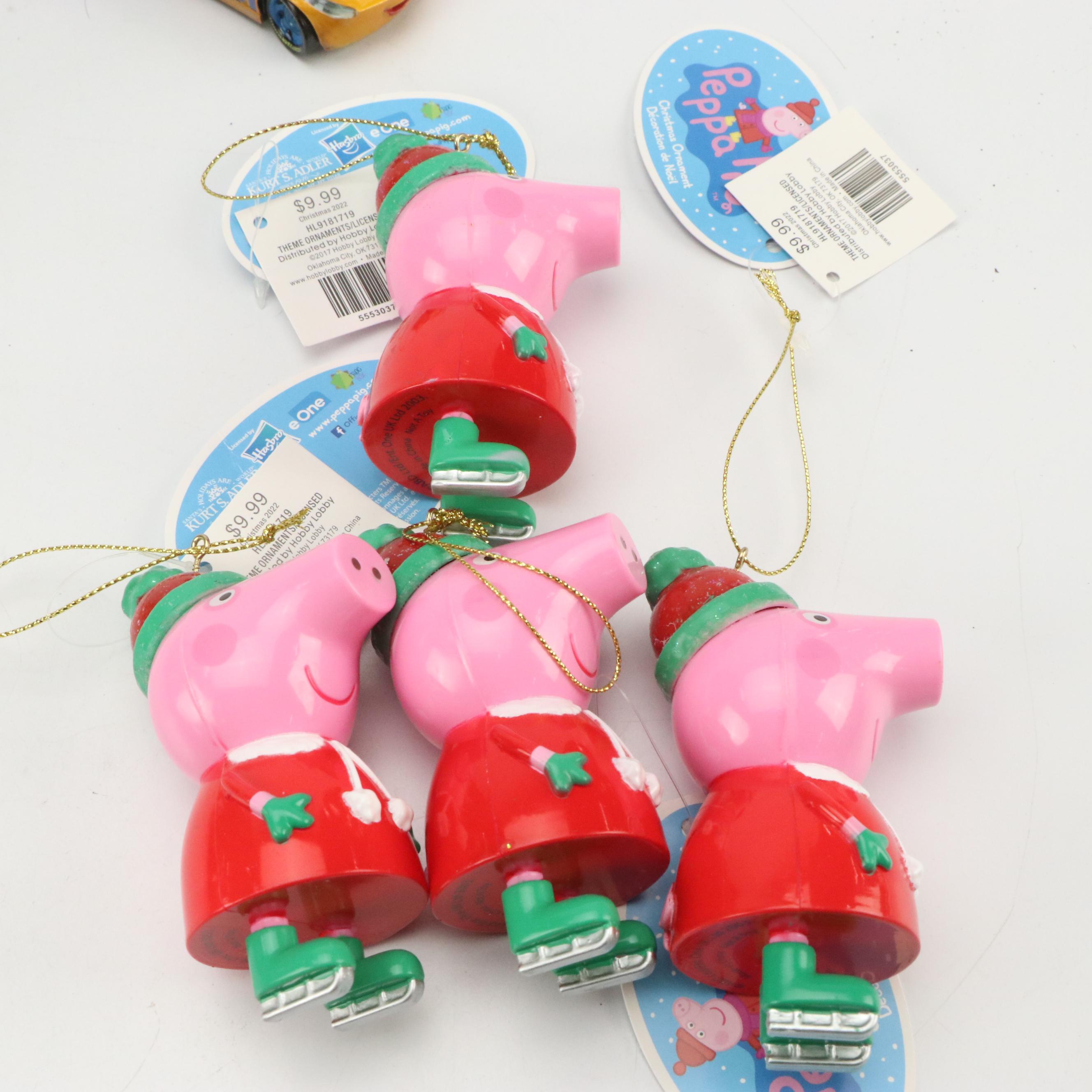 Hobby Lobby Metal Christmas Ornaments with Brass Deer Candlesticks and More