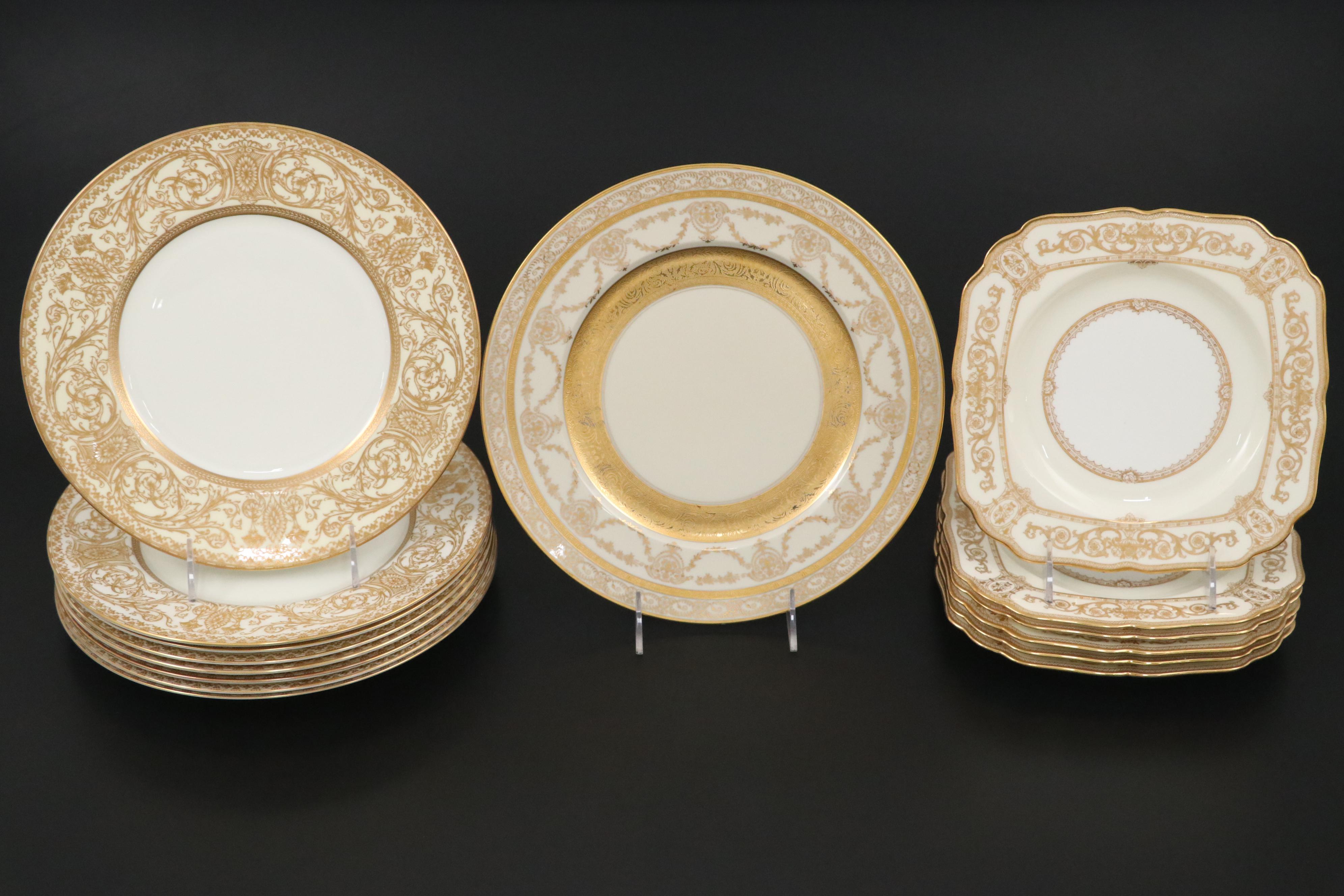 Royal Worcester "Embassy" China Teacups and More with Other Plates and Charger