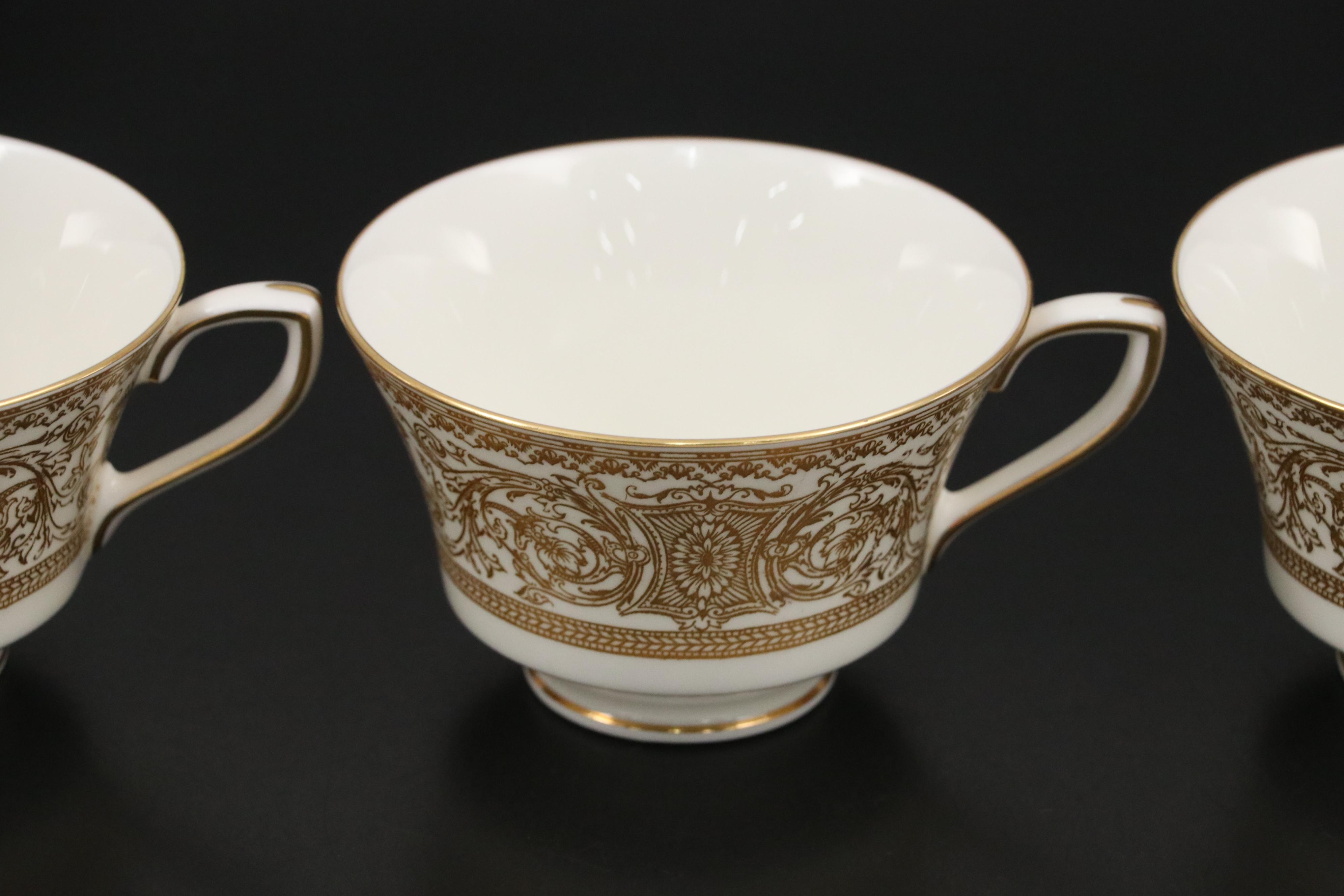 Royal Worcester "Embassy" China Teacups and More with Other Plates and Charger