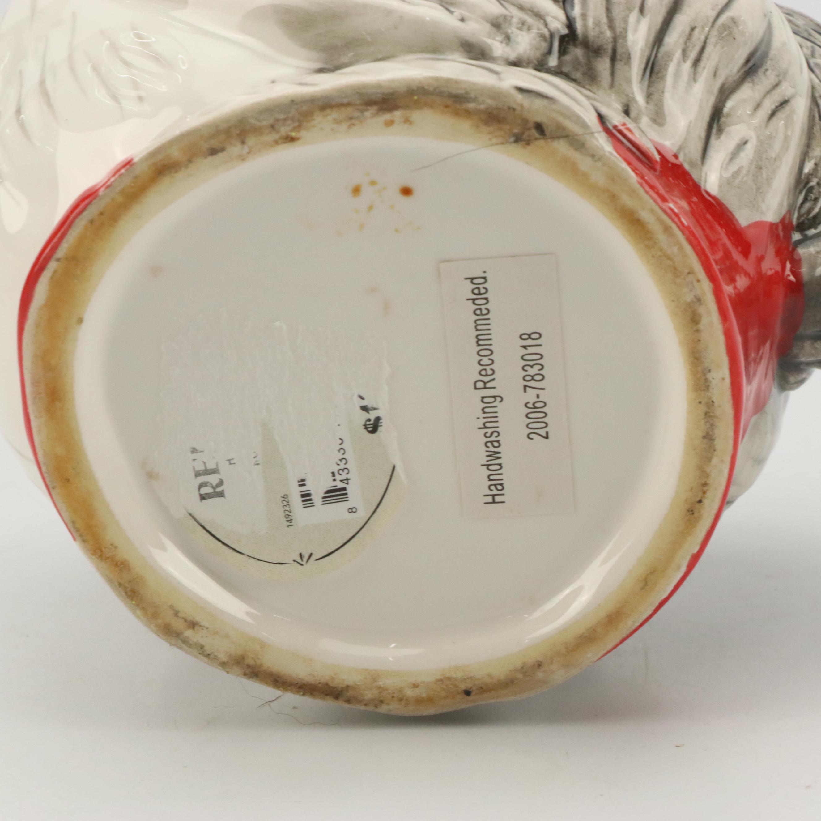 Pyrex "Homestead" Mixing Bowls with Rooster Figurines