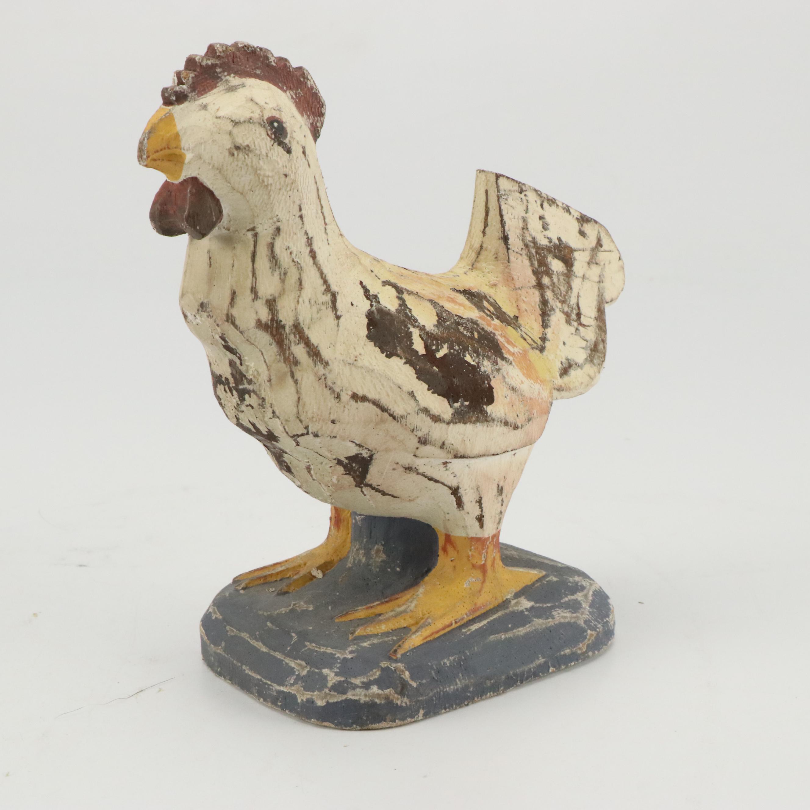 Pyrex "Homestead" Mixing Bowls with Rooster Figurines