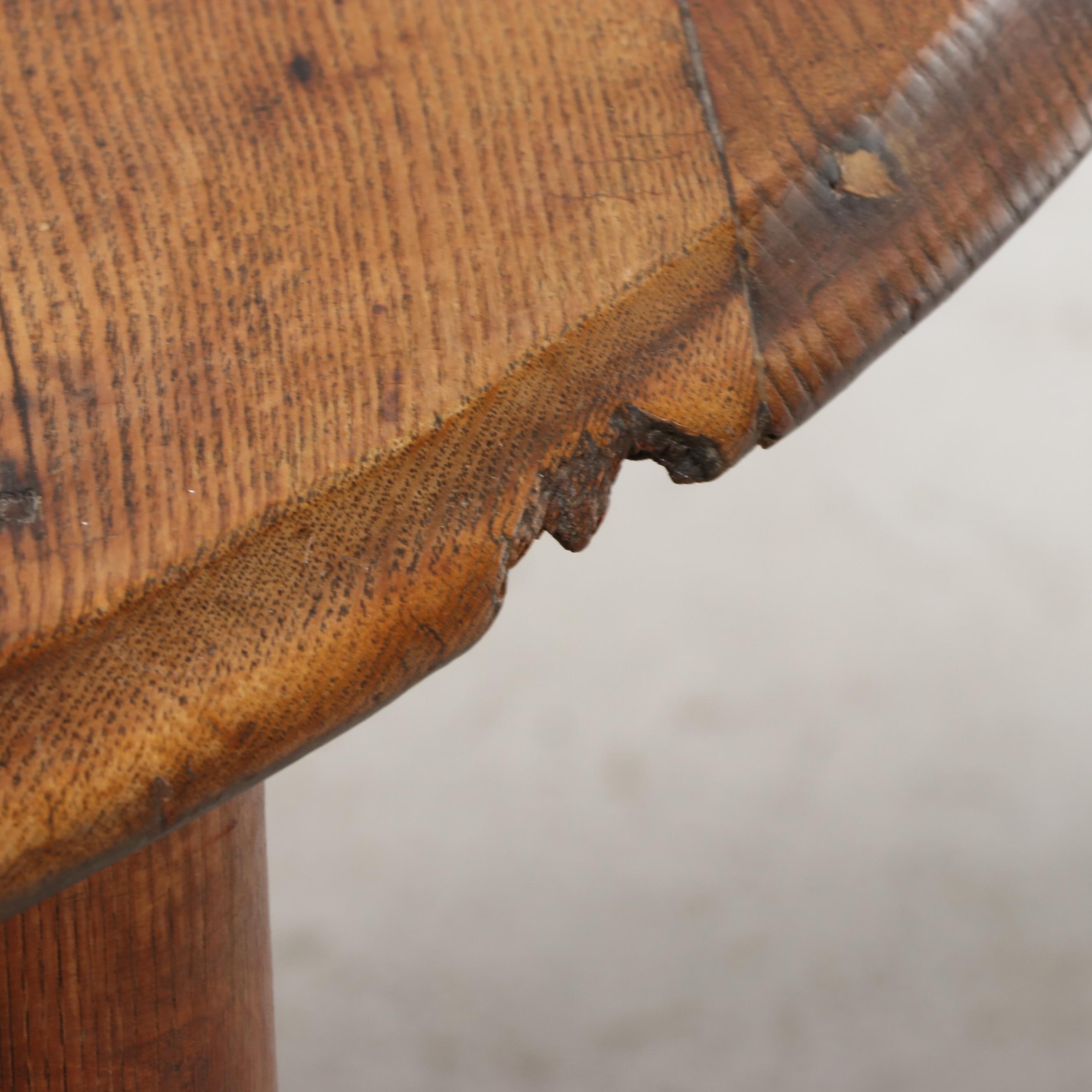 Five-Piece Dining Set with Windsor Style Bow-Back Spindle Chairs and Pine Table