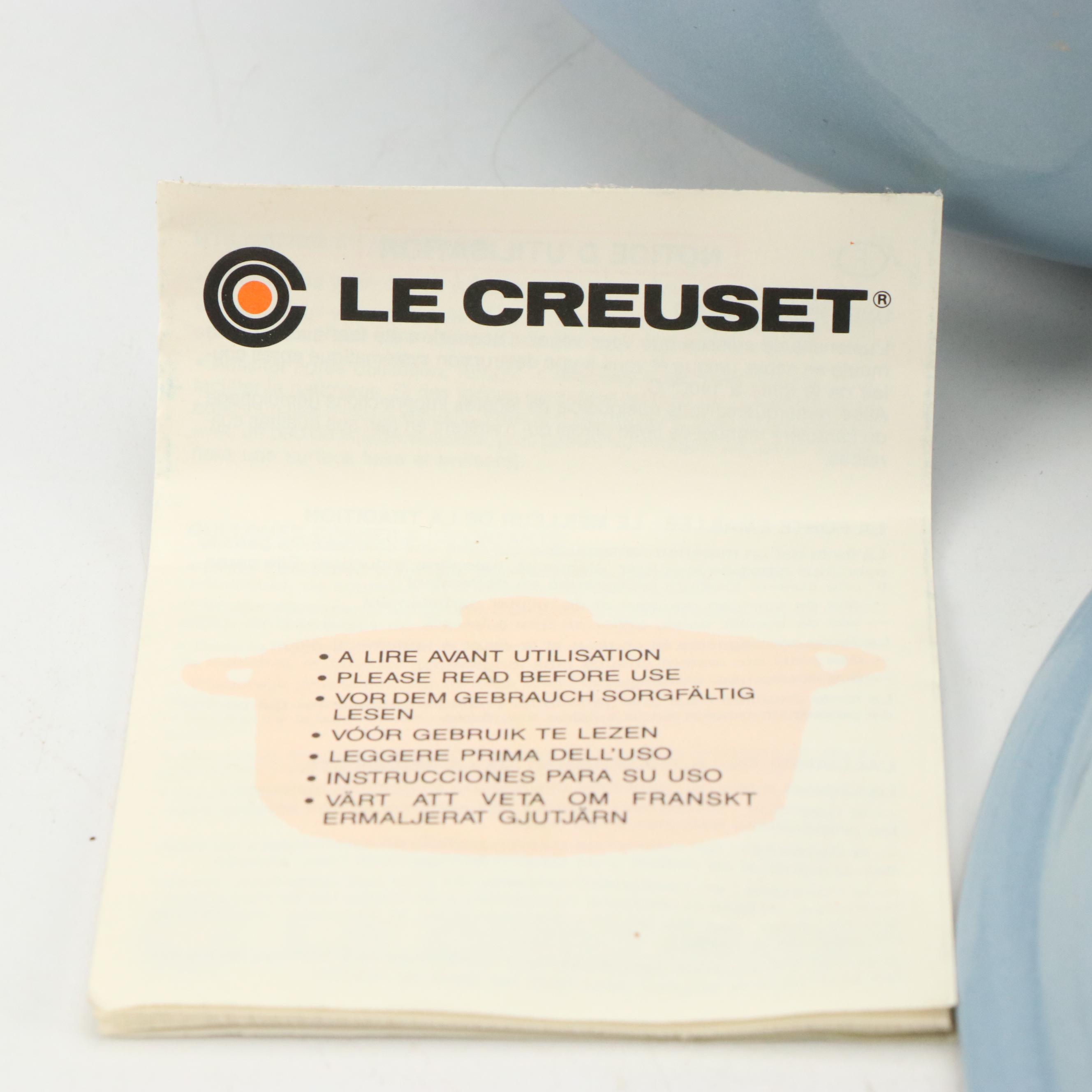 Le Creuset 5.5 Qt Cast Iron Enamel Dutch Oven with Other Casserole Dish