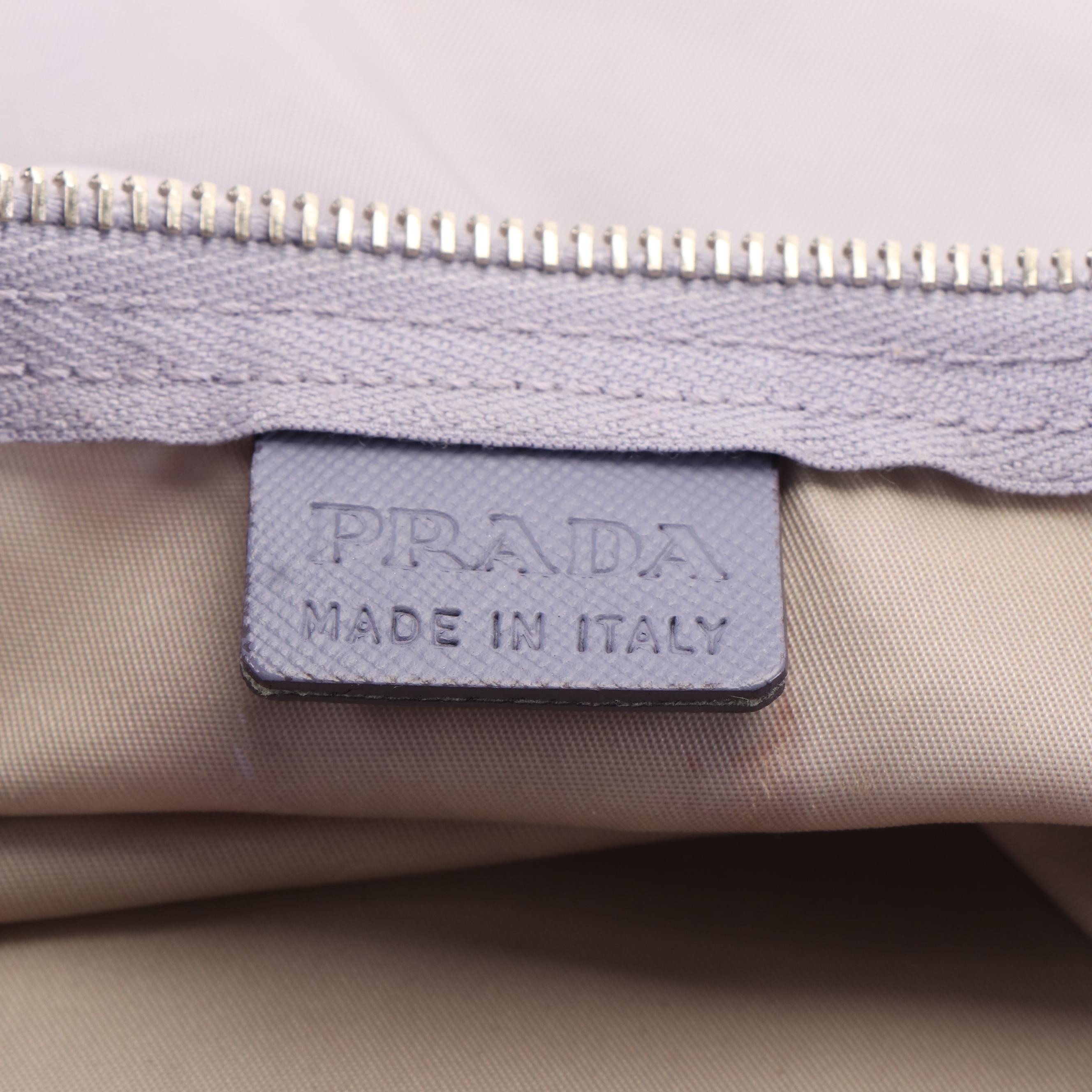 Prada Tessuto Bauletto Purple Nylon Bag