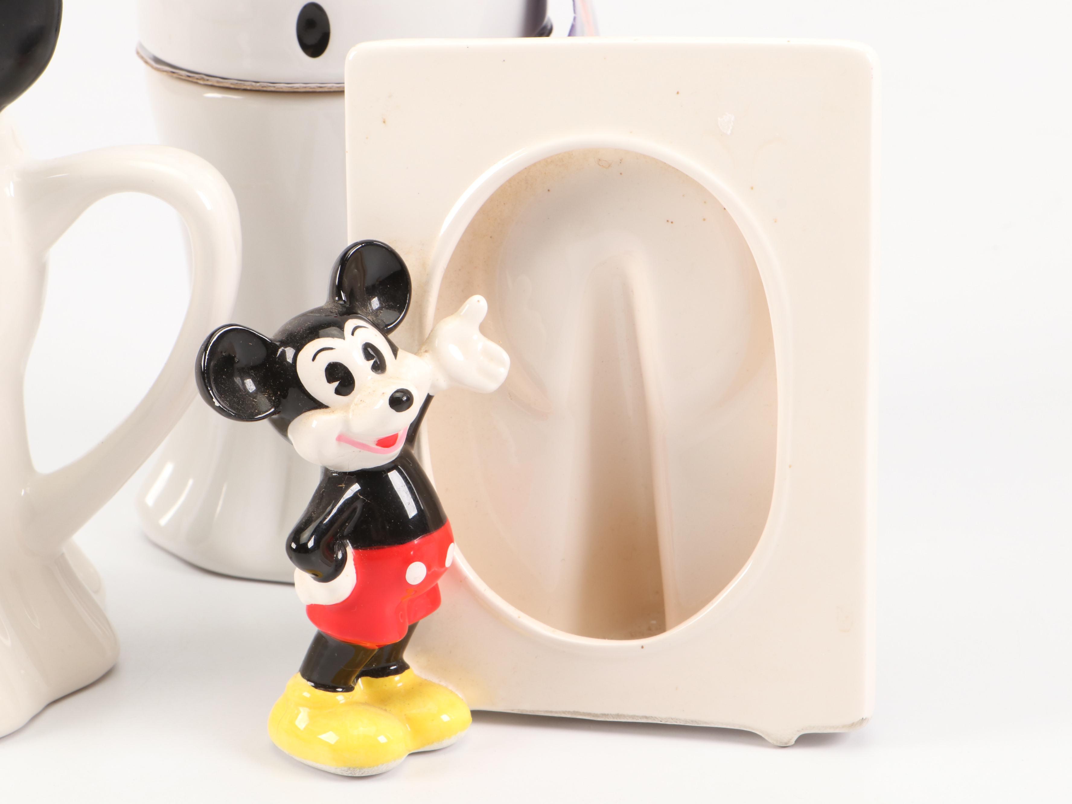 Disney Ceramic Candle, Mugs, and Photo Frame