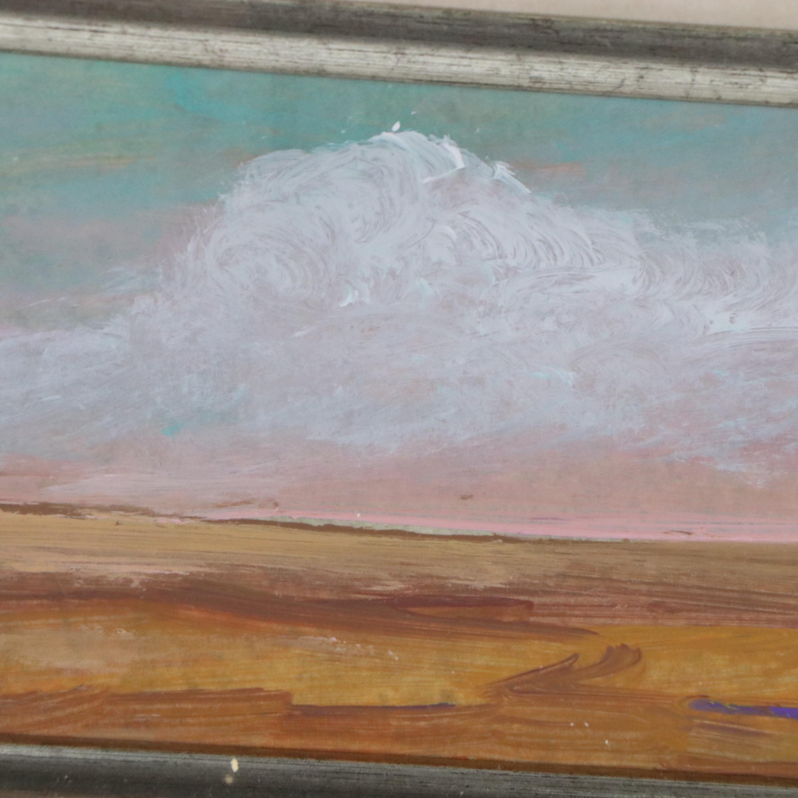 Robert Riddle Baker Acrylic Painting "Horizon with Pink," 2024