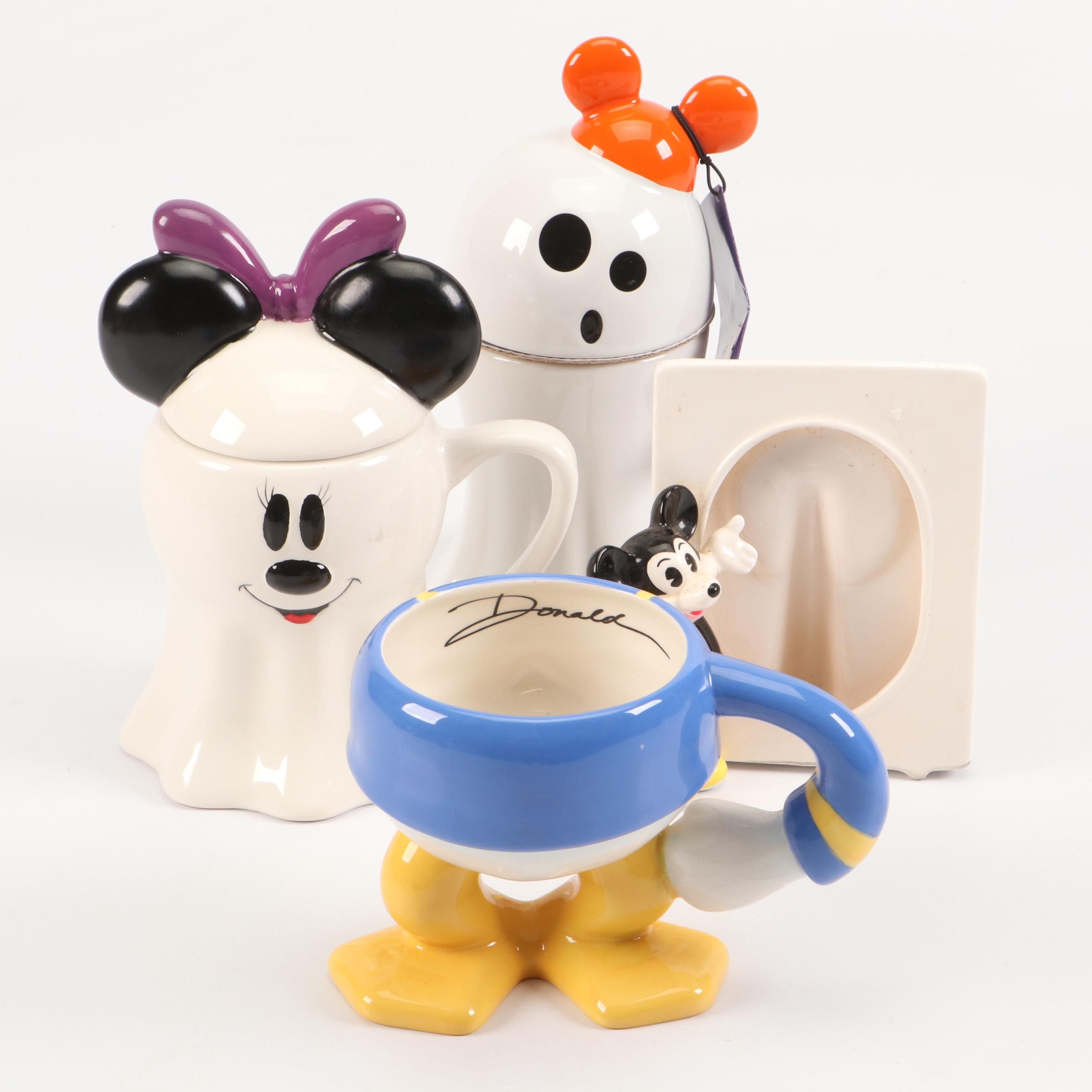Disney Ceramic Candle, Mugs, and Photo Frame
