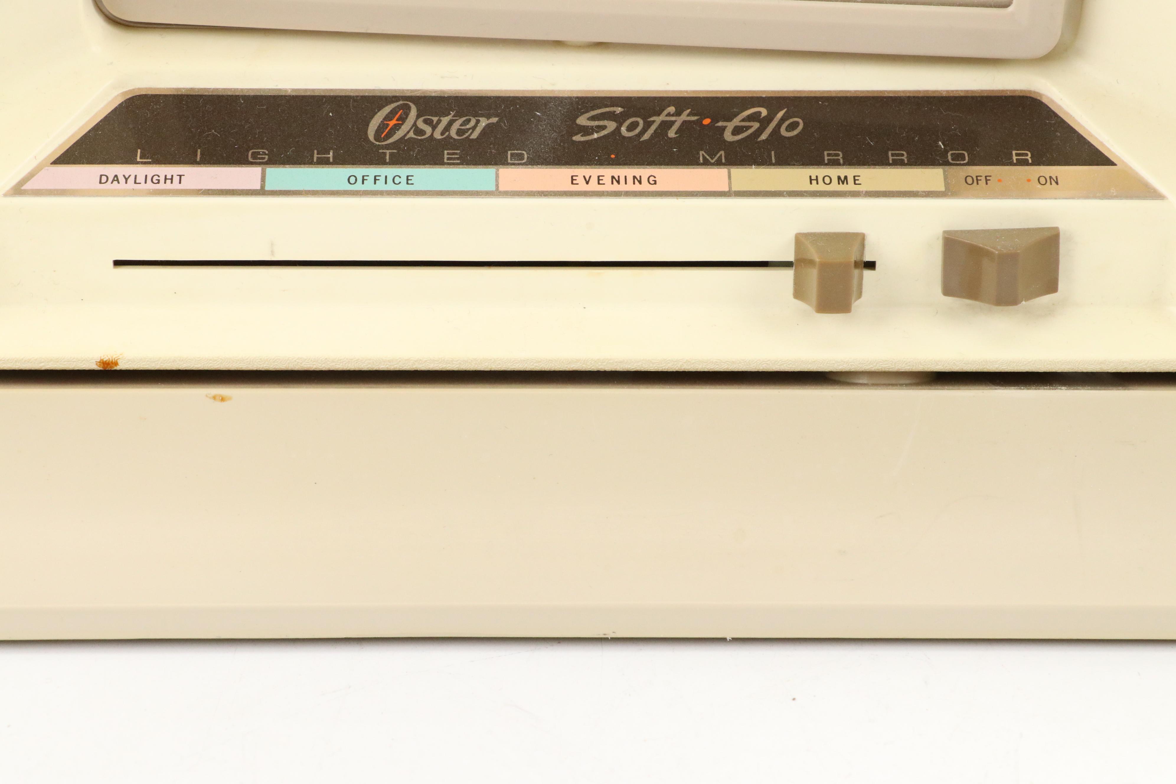 Oster Soft Glo Plastic Light Up Make-Up Mirror