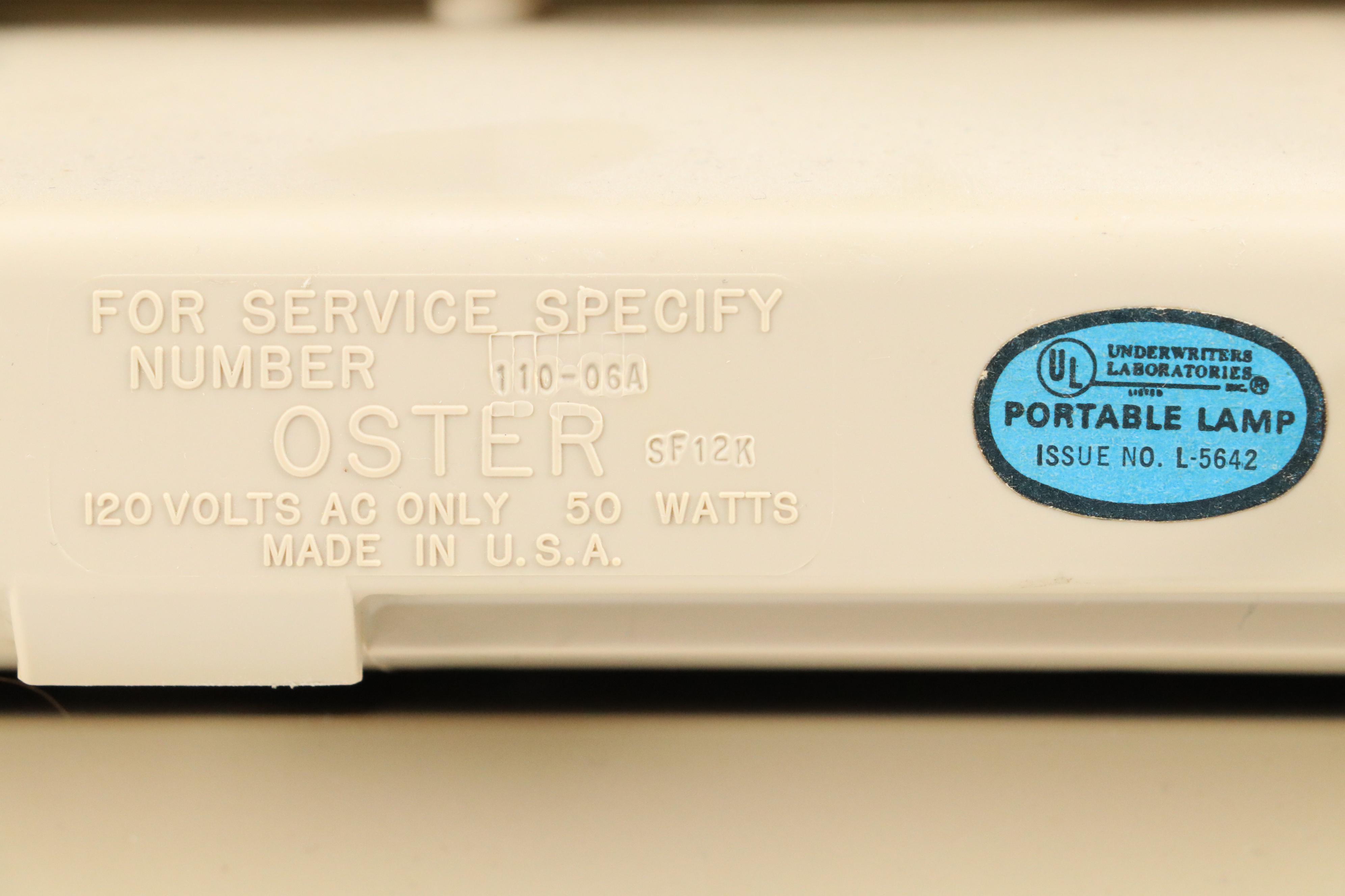 Oster Soft Glo Plastic Light Up Make-Up Mirror