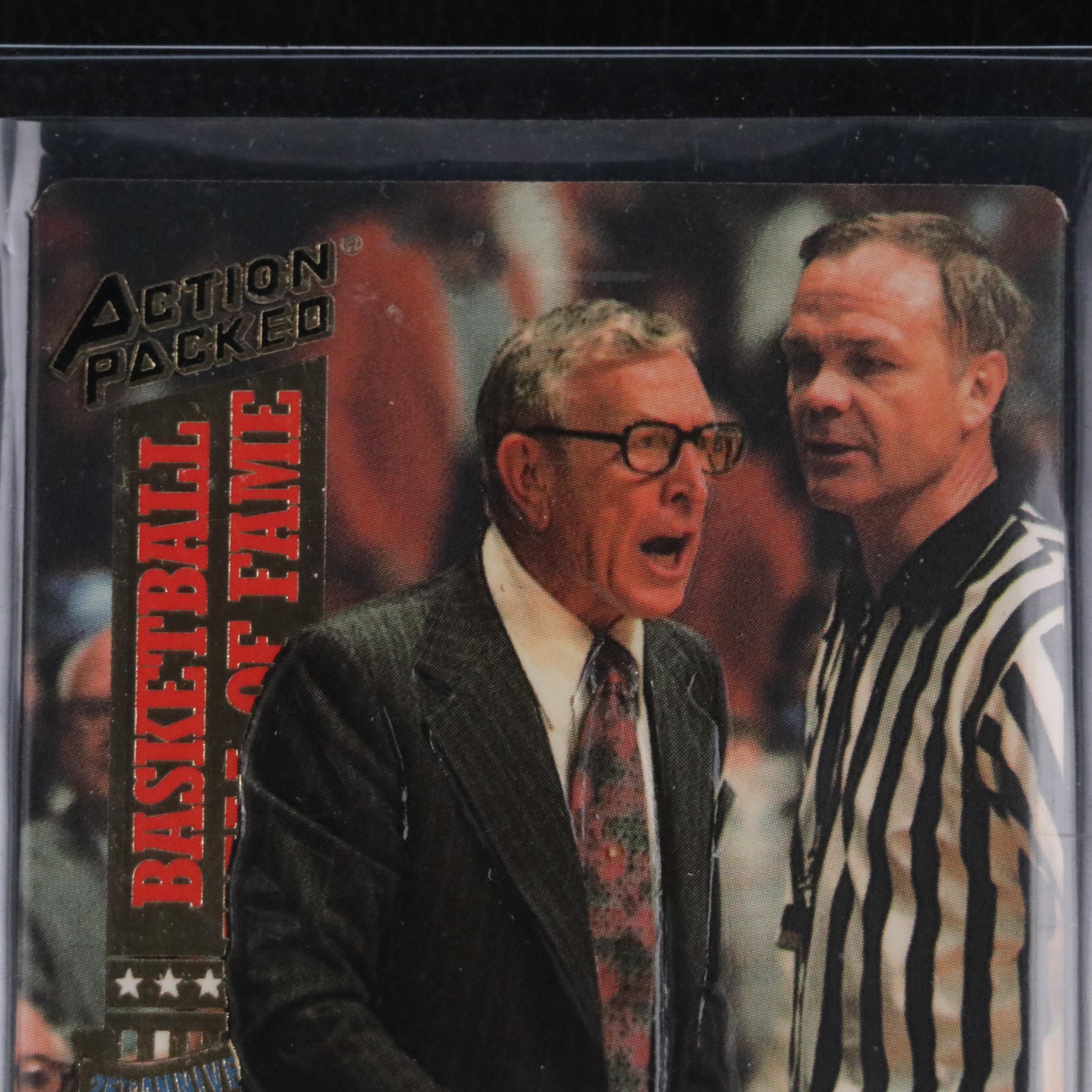 1993 Action Packed John Wooden HOF Signed Basketball Card