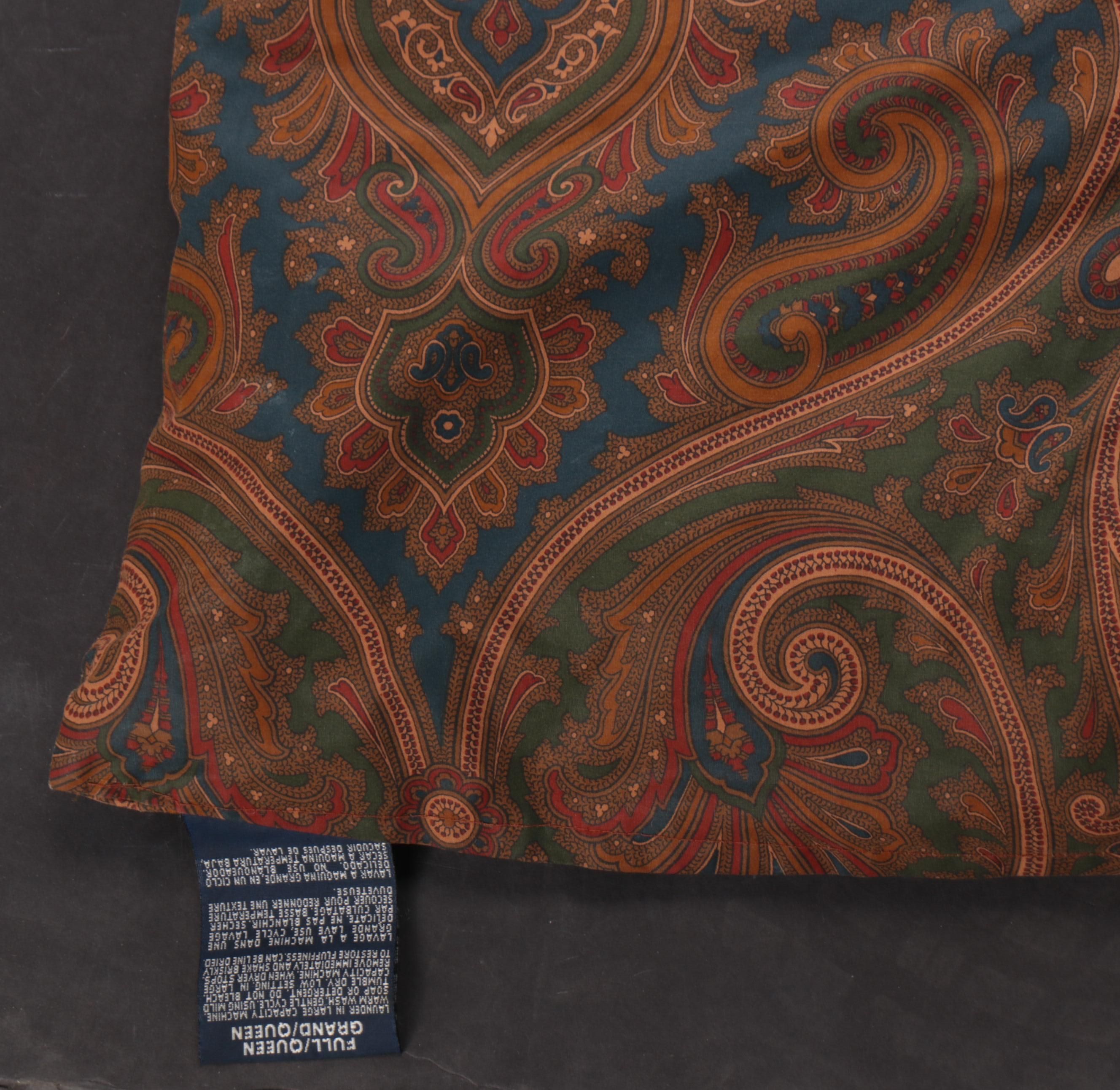 Ralph Lauren Full/Queen Size Comforter and Frontgate King Size Cotton Quilt