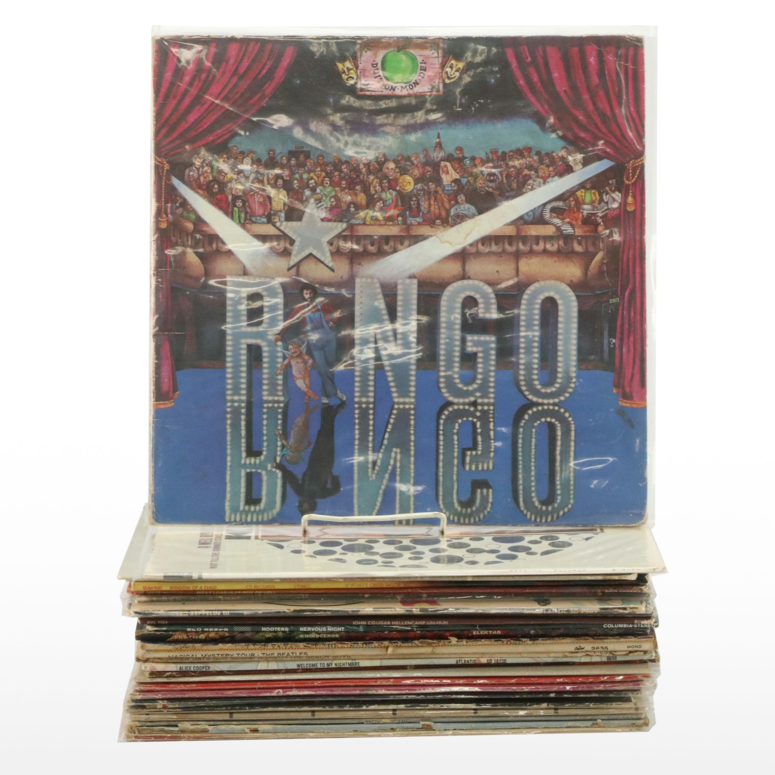Led Zeppelin, Wings, Alice Cooper, Queen and More Vinyl Record Albums