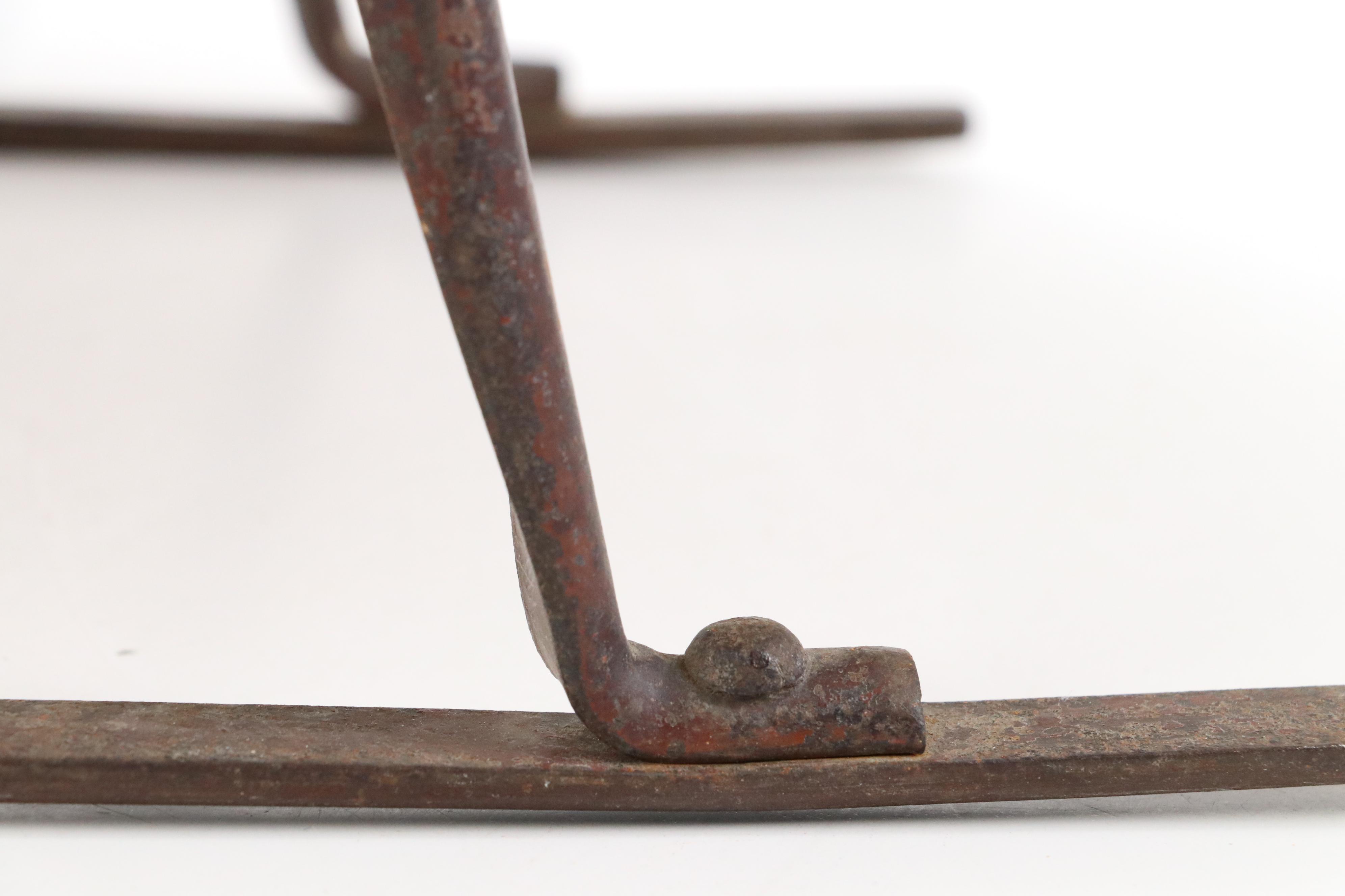 Heller Maximug Wicker Picnic Basket with Doll's Wood and Cast Iron Runner Sled