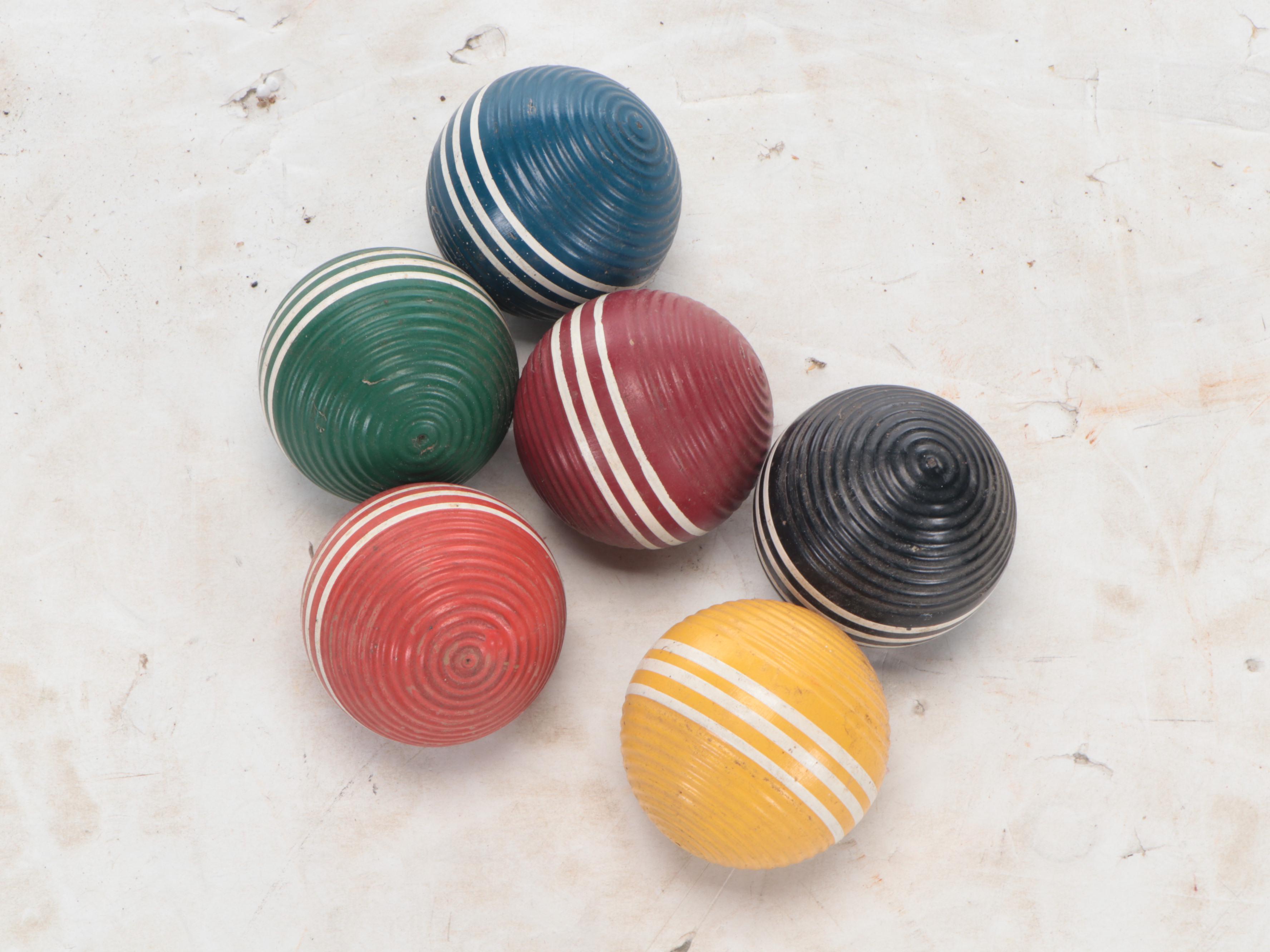 Forster Wooden Croquet Set, Late 20th Century