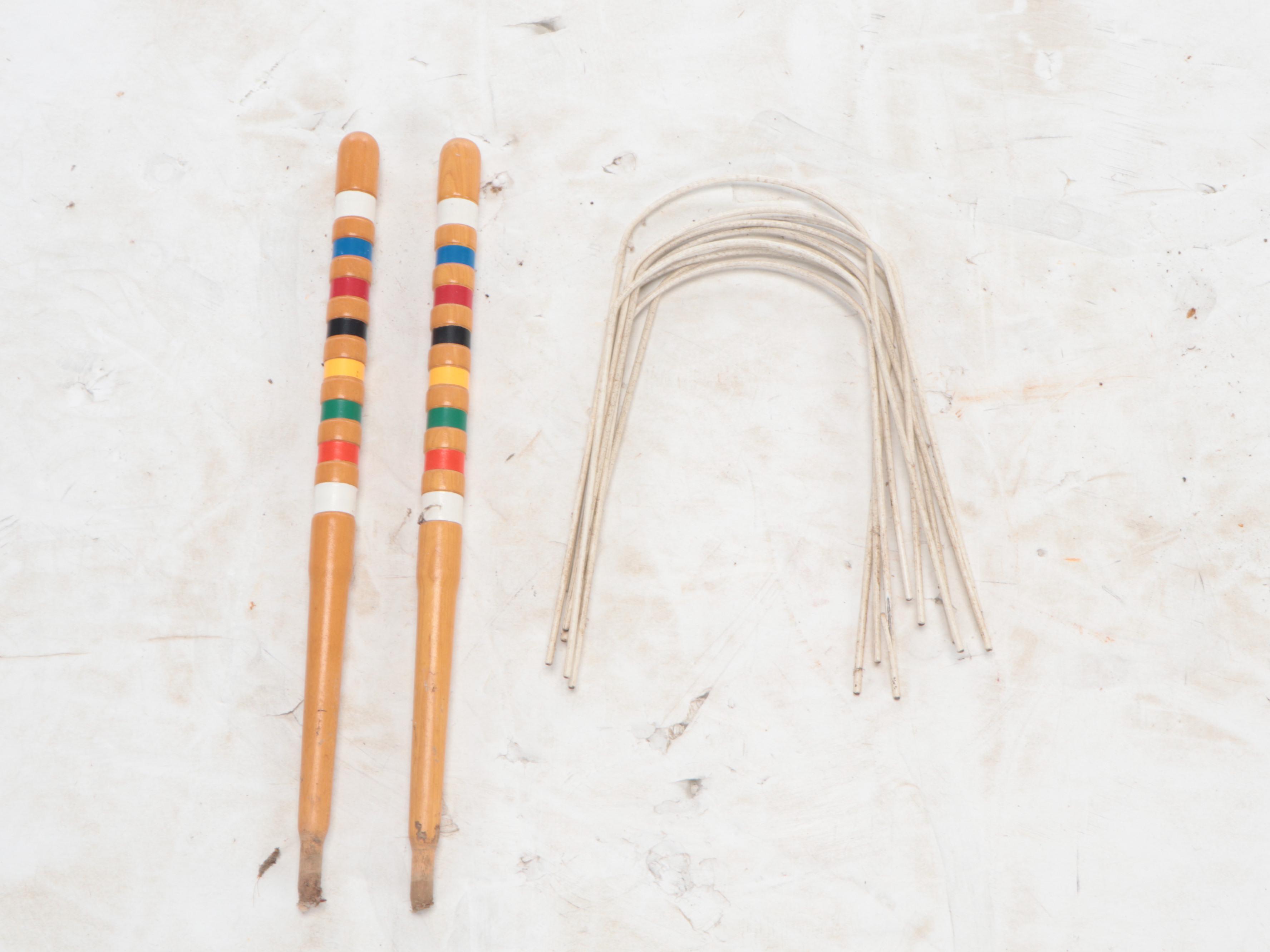 Forster Wooden Croquet Set, Late 20th Century