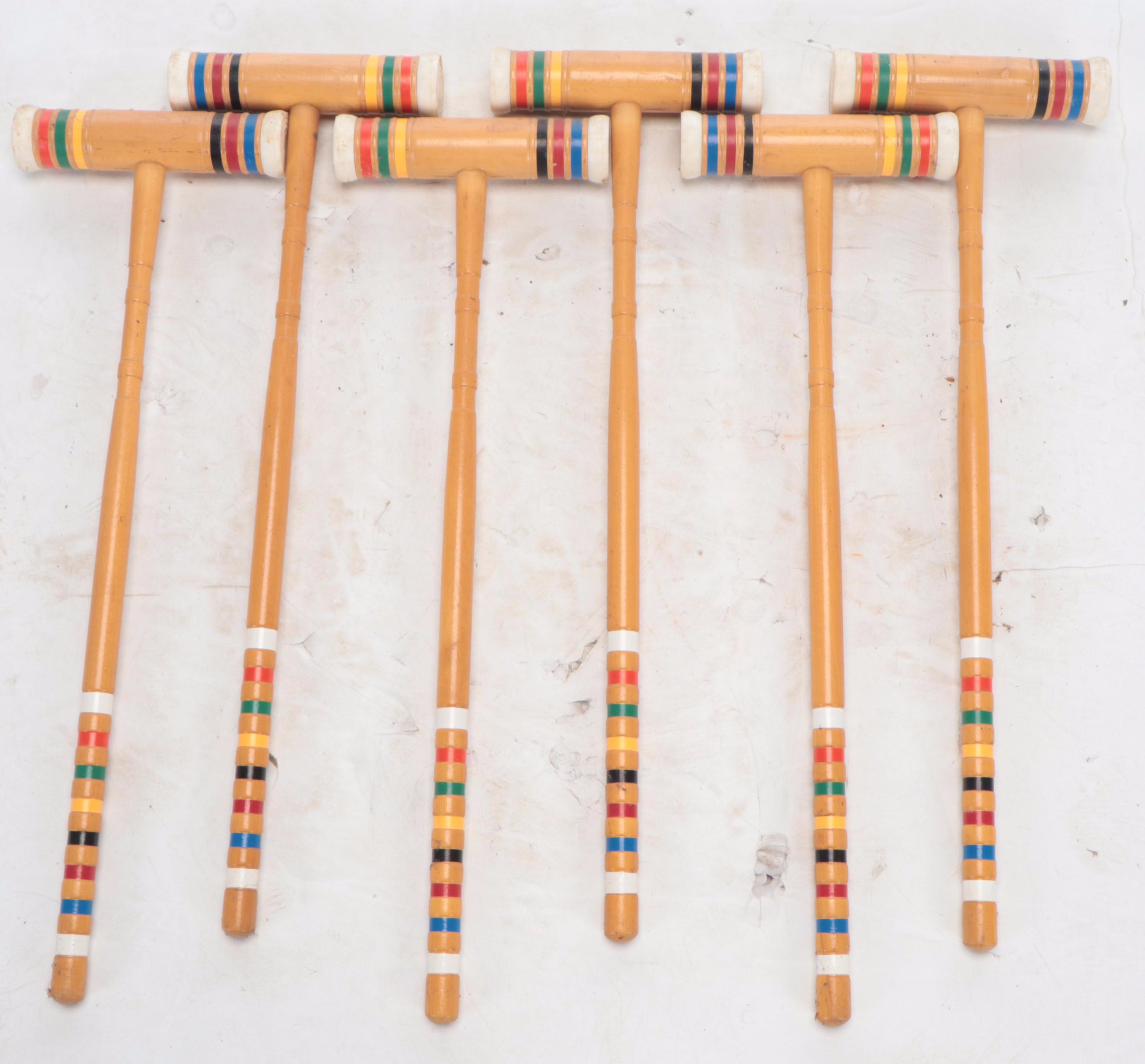 Forster Wooden Croquet Set, Late 20th Century