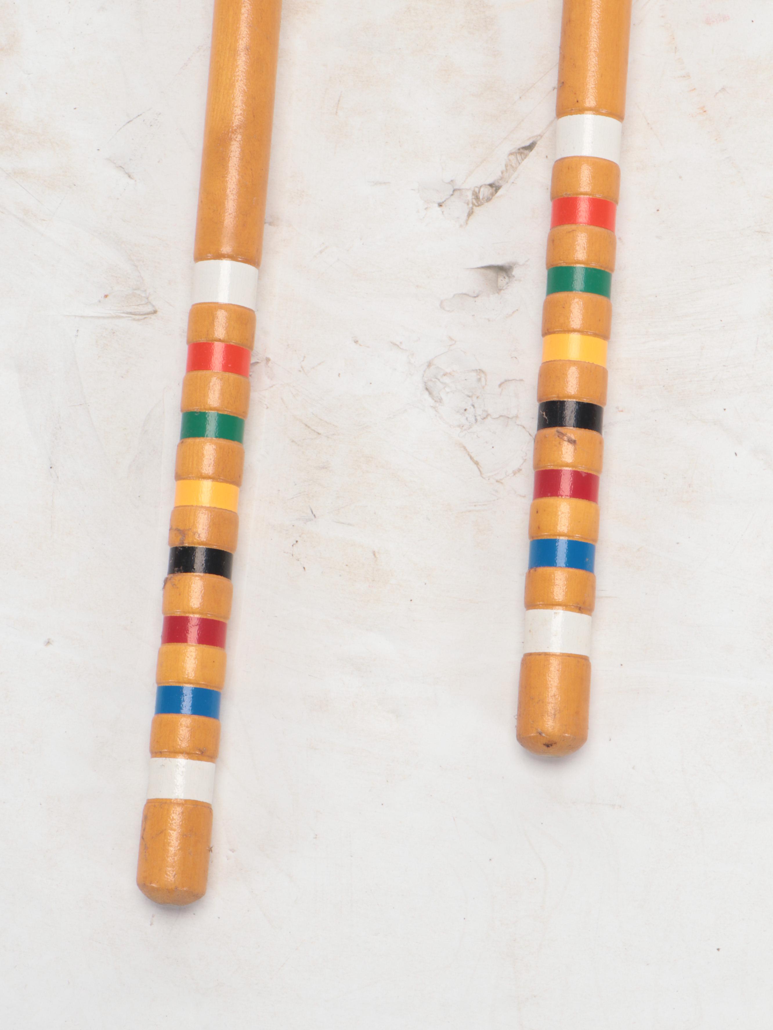 Forster Wooden Croquet Set, Late 20th Century