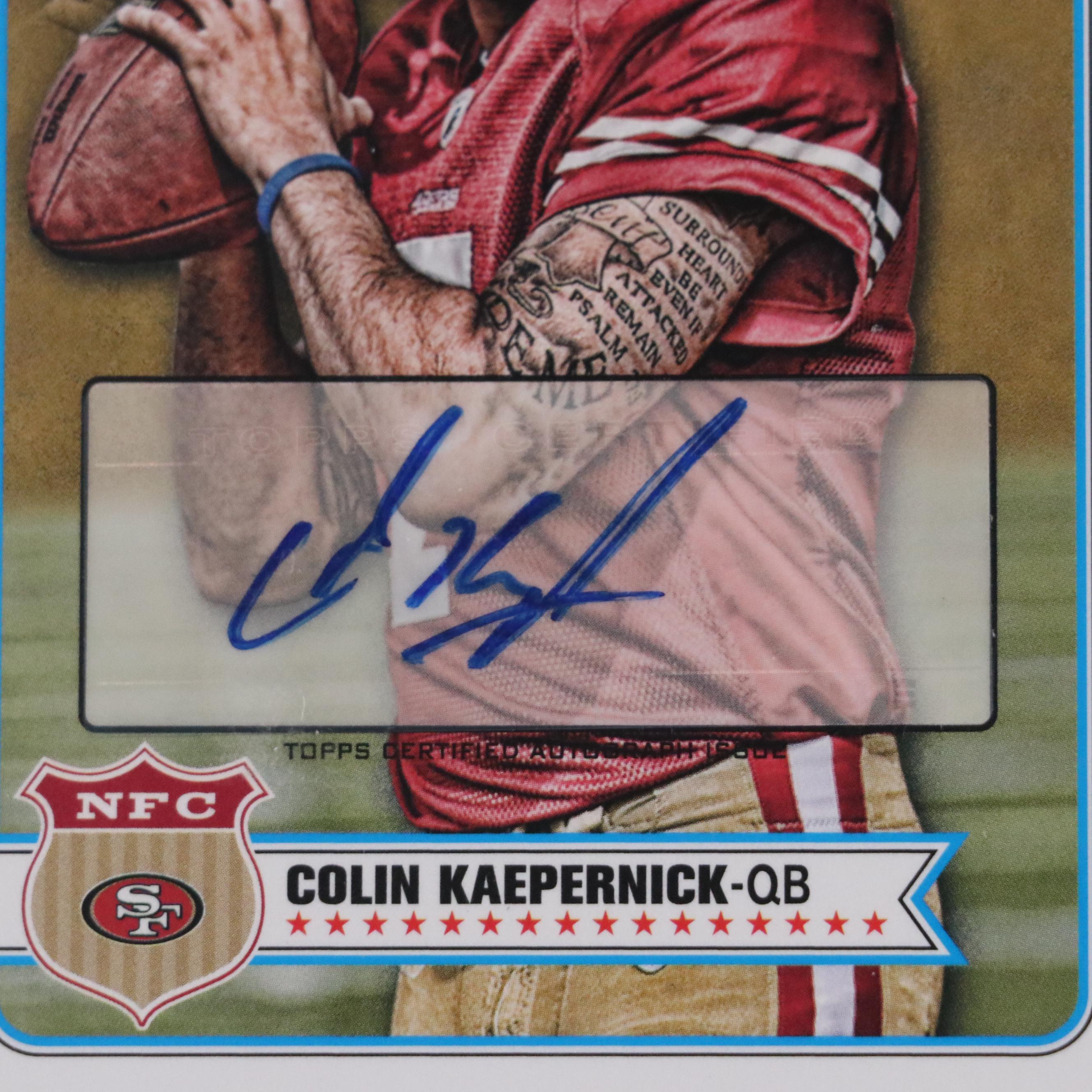 2012 Topps Magic Colin Kaepernick Signed San Francisco 49ers Football Card