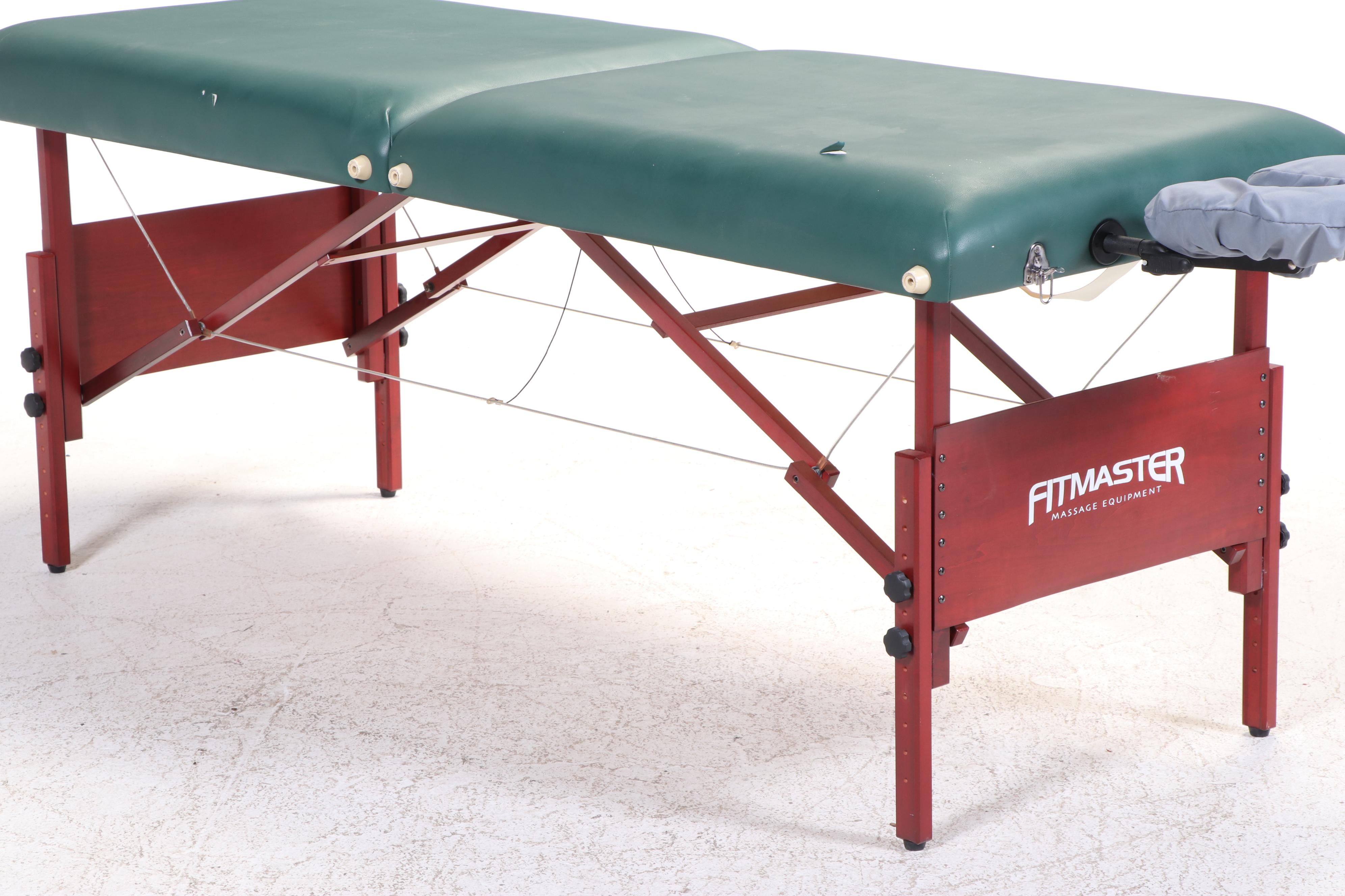 Fitmaster Portable Wooden Base Massage Table