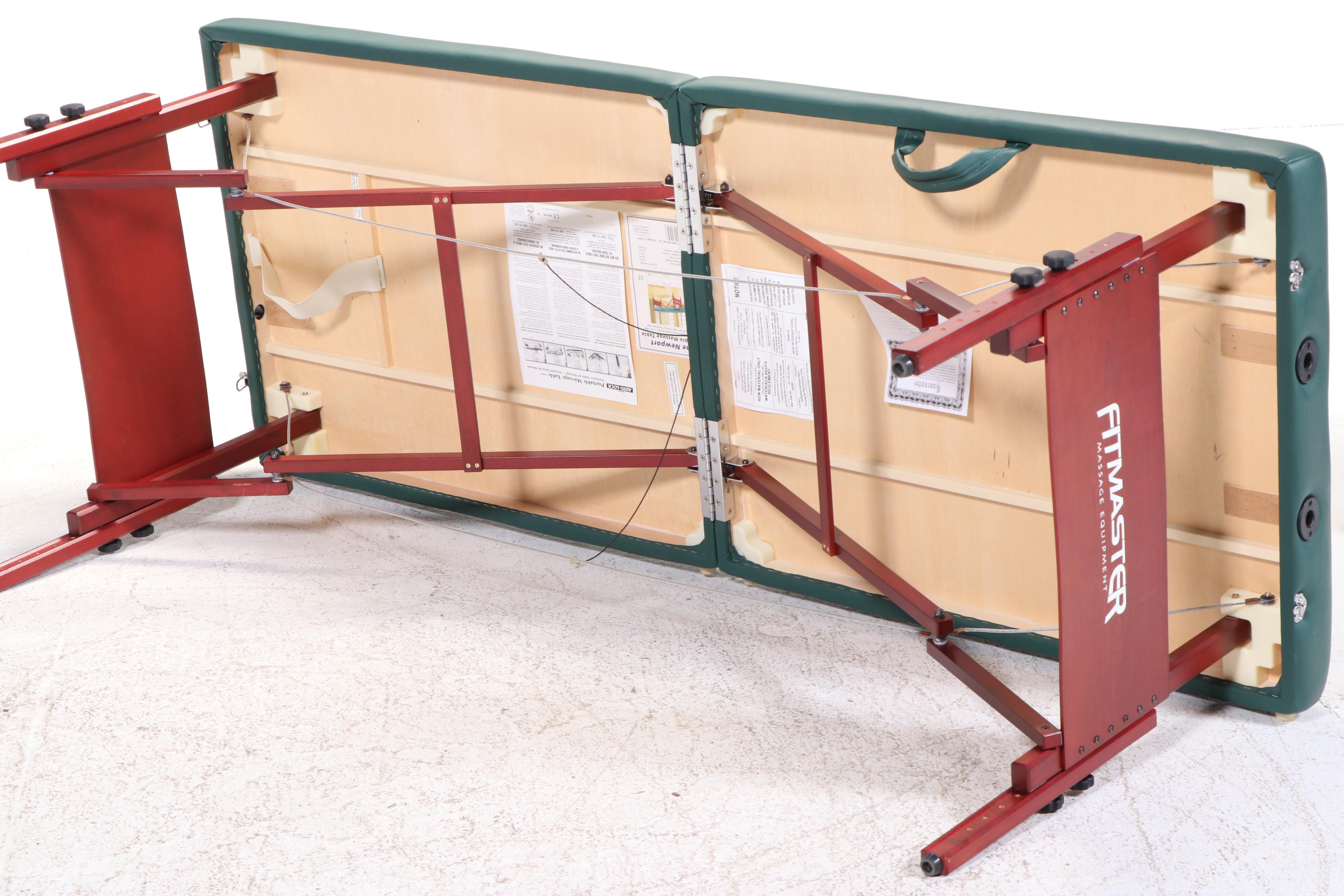 Fitmaster Portable Wooden Base Massage Table