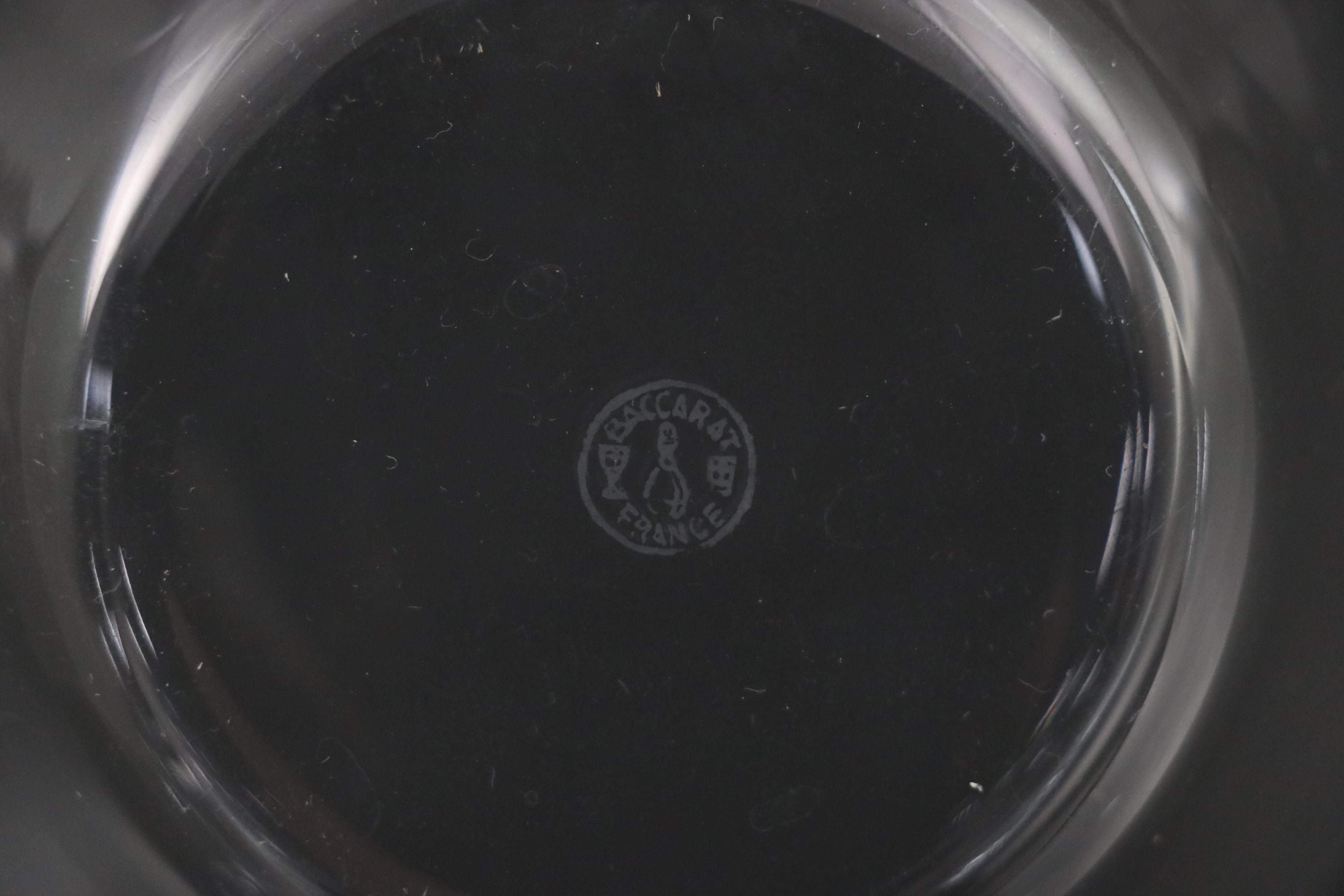 Baccarat Crystal Finger Bowls and Underplates, Late 20th Century