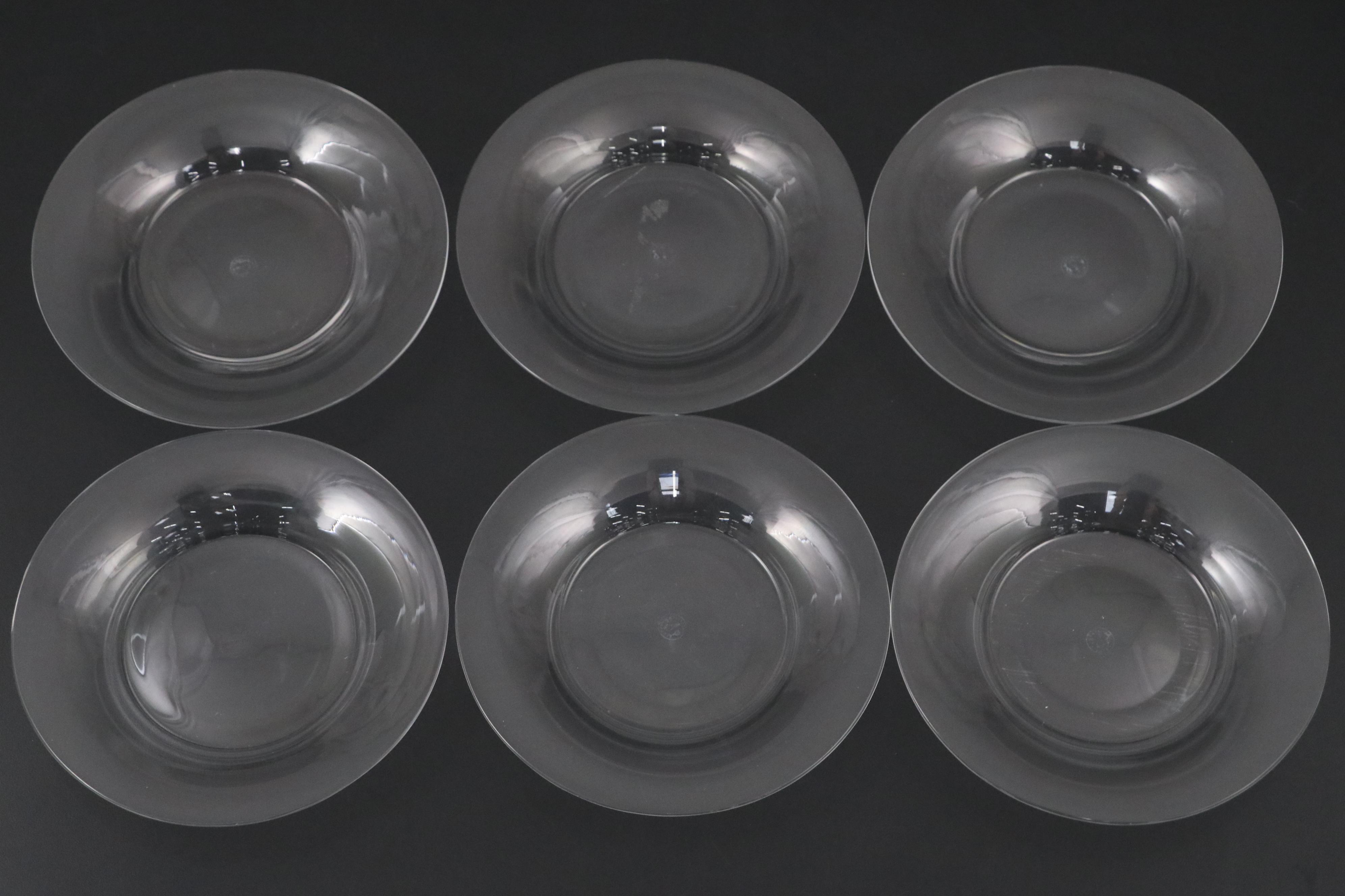 Baccarat Crystal Finger Bowls and Underplates, Late 20th Century