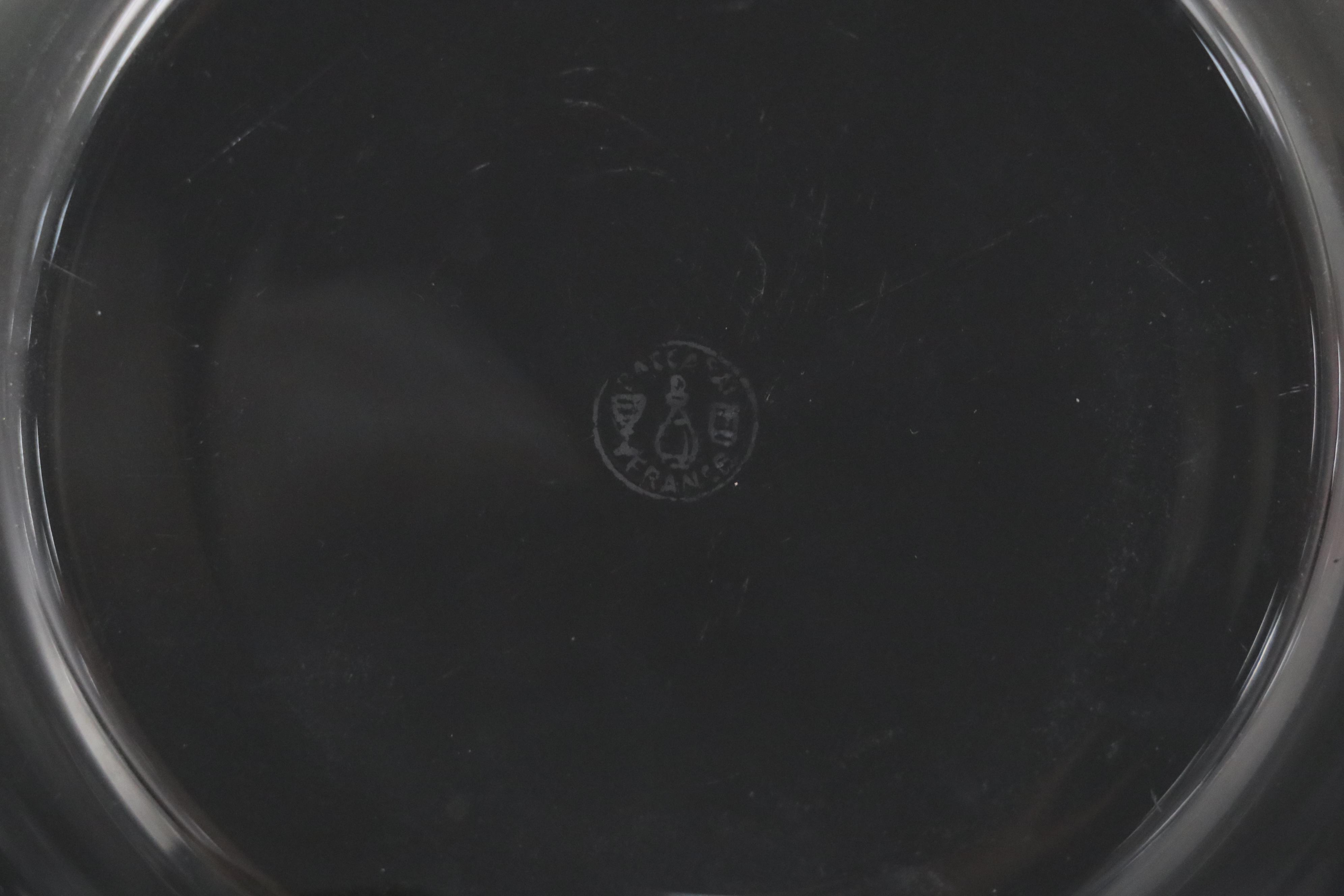 Baccarat Crystal Finger Bowls and Underplates, Late 20th Century