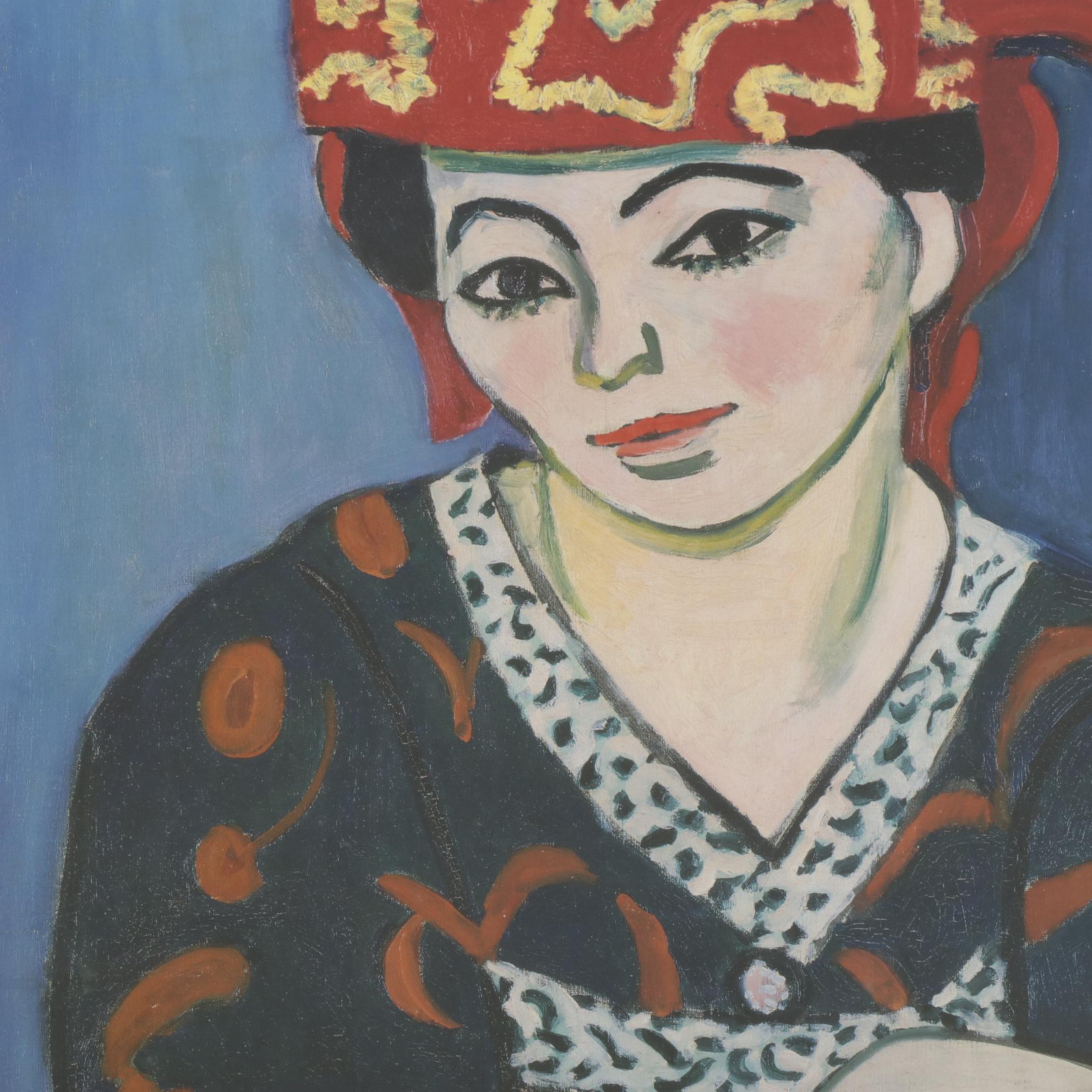 Offset Lithograph After Henri Matisse "The Red Madras Headdress"