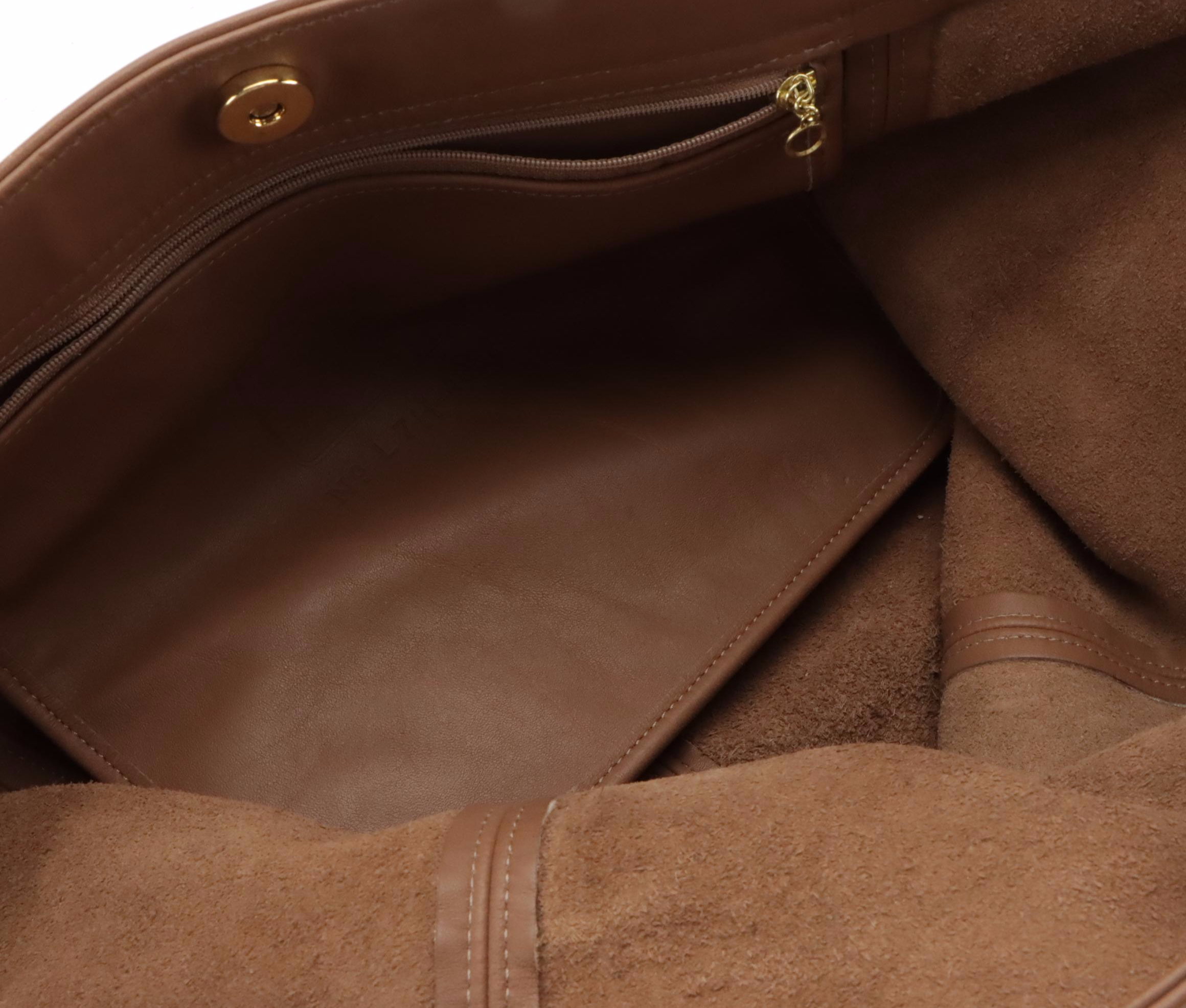 Coach Mocha Brown Leather Soho Bucket Tote Bag