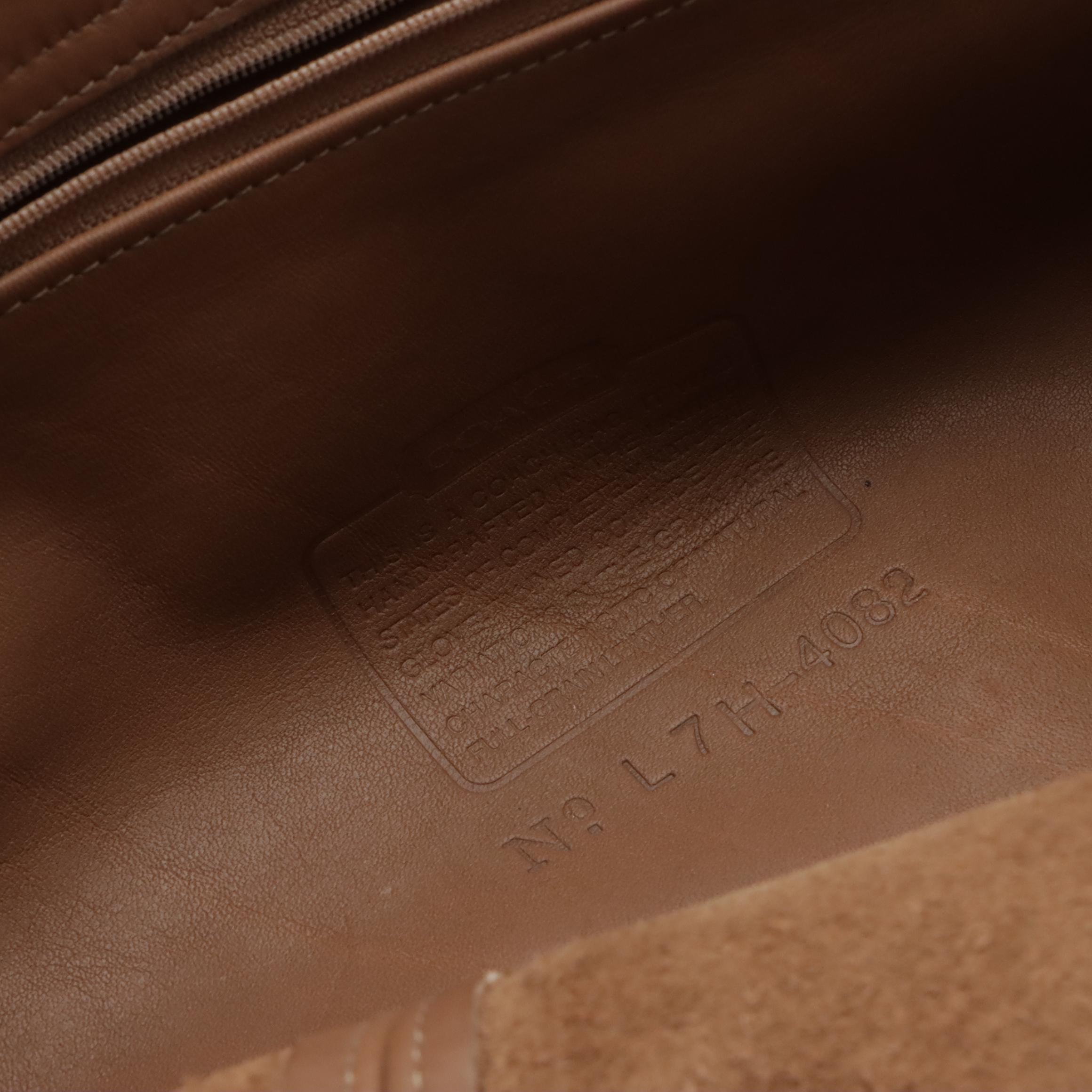 Coach Mocha Brown Leather Soho Bucket Tote Bag