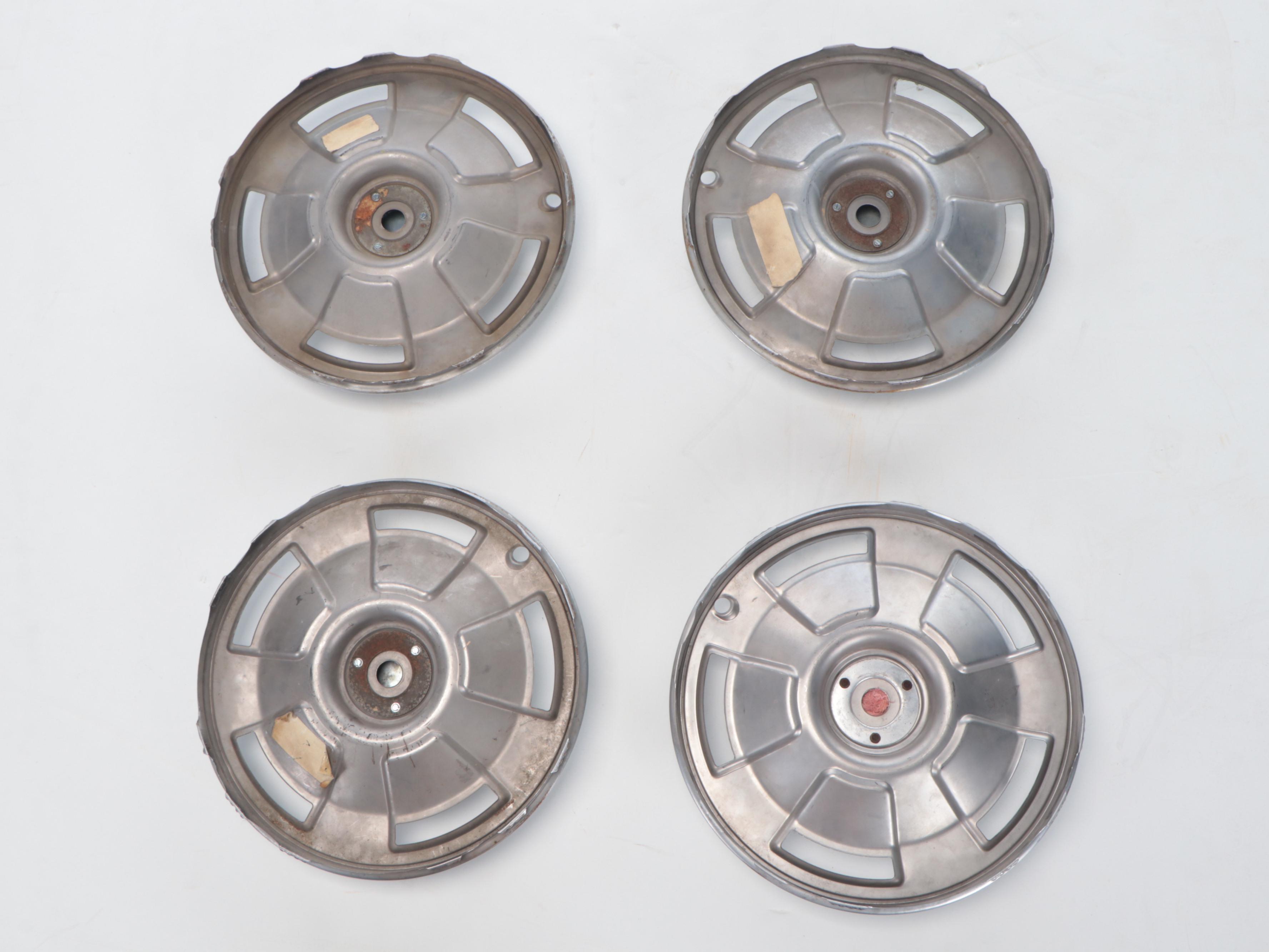 1966 Chevrolet Corvette Chrome and Enamel Hubcaps, Set of Four