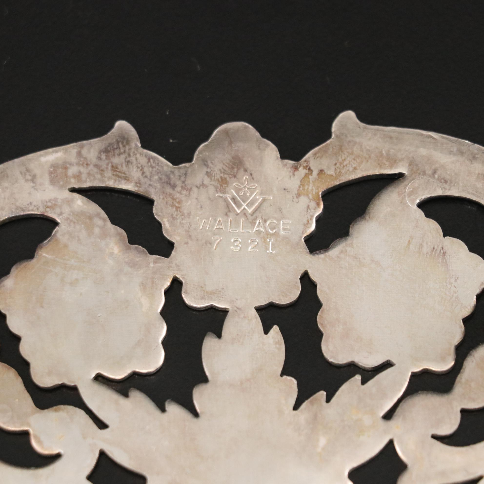 Trio of Wallace Silver Plate Footed Trivets Everything But The House