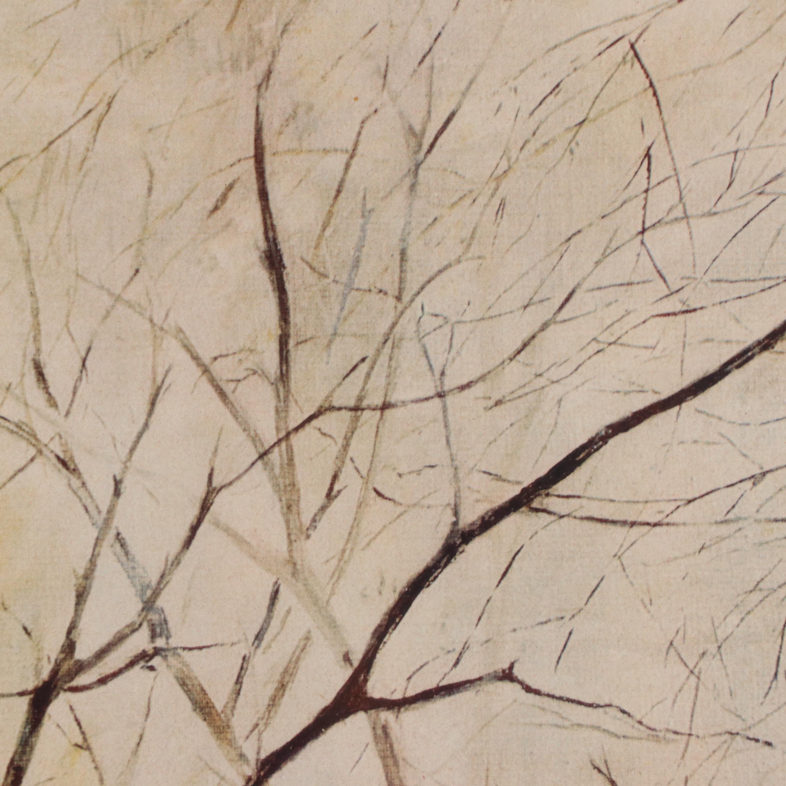 Giclée After Jane Chenoweth "Flowering Quince" Late 20th - Early 21st Century