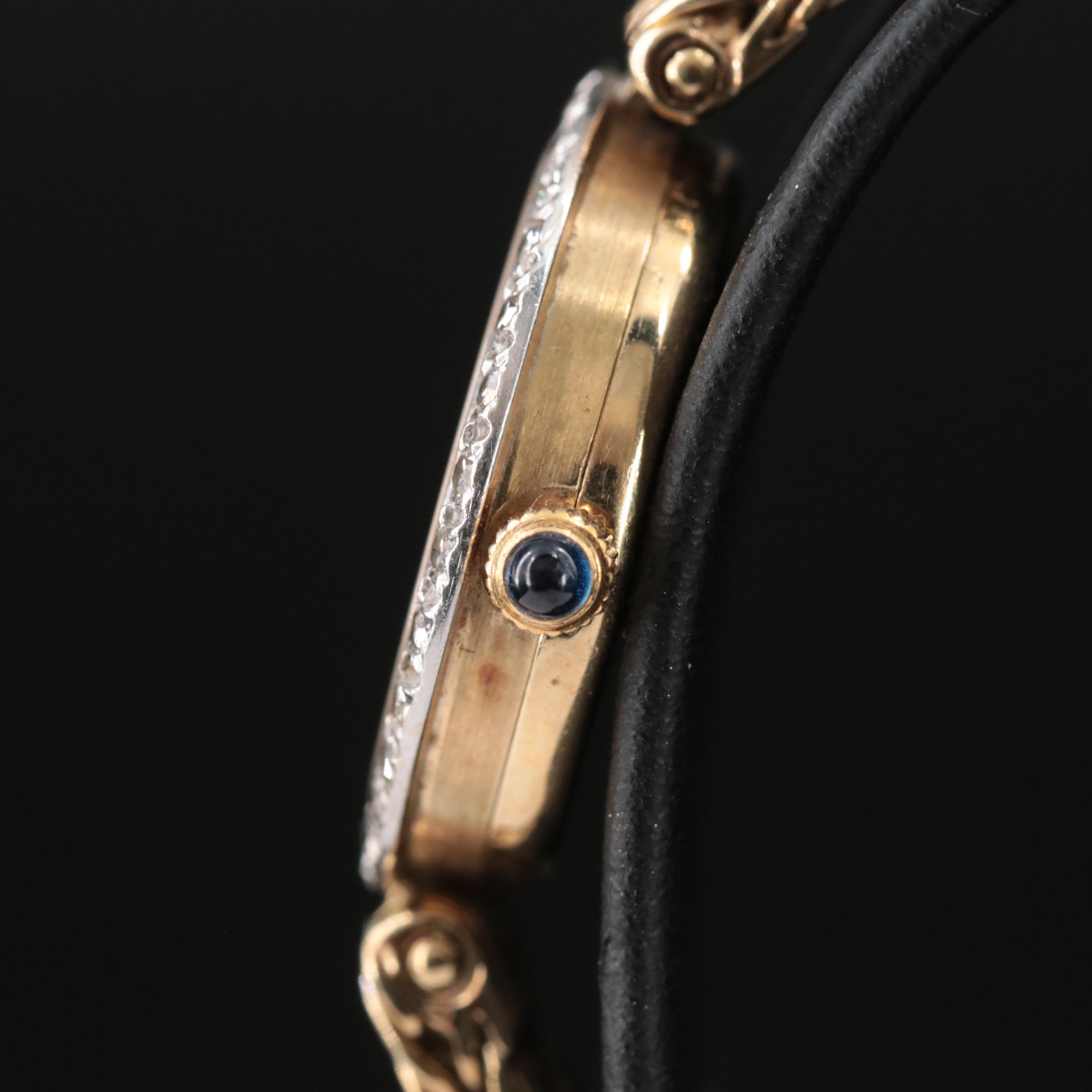 14K Omega Diamond Watch