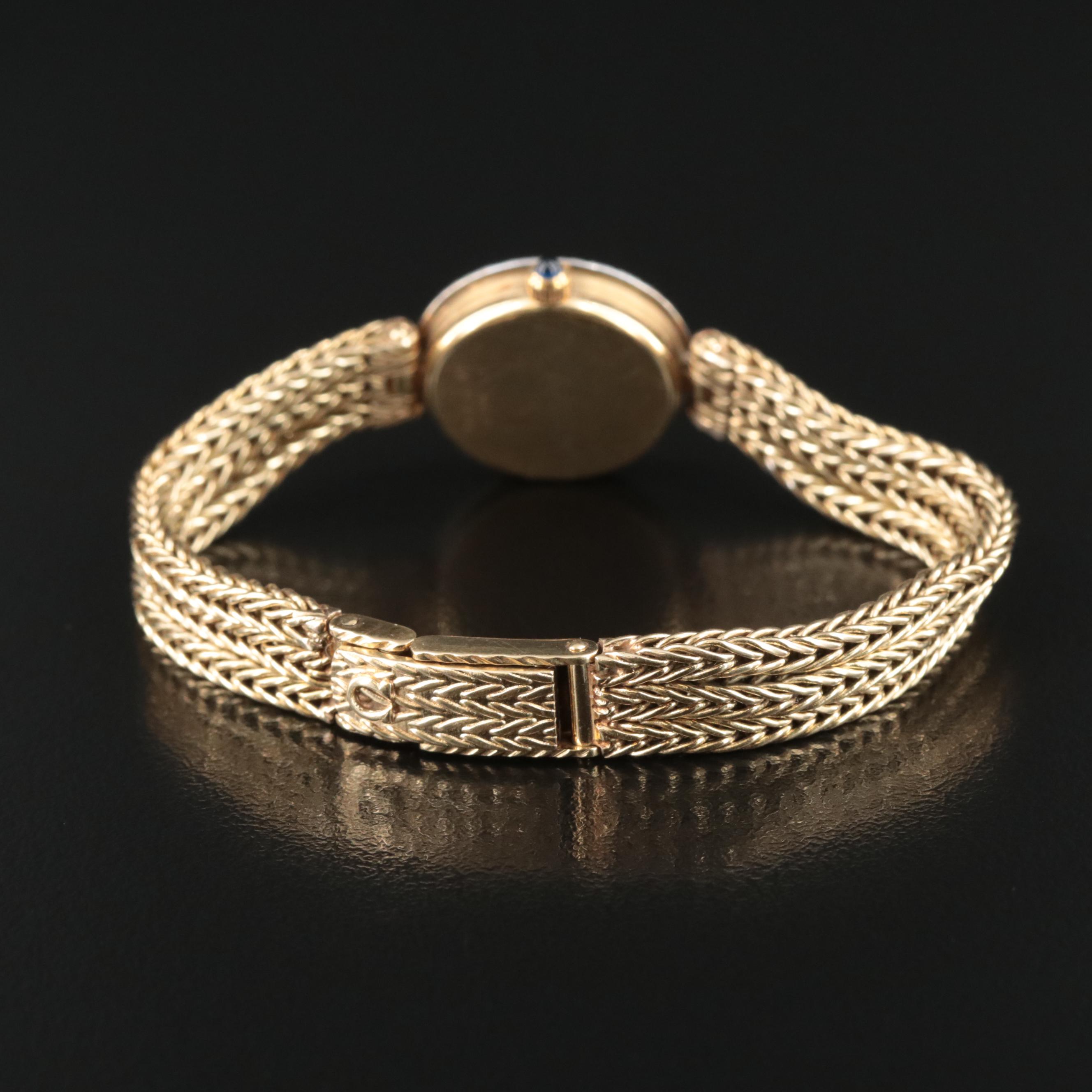 14K Omega Diamond Watch