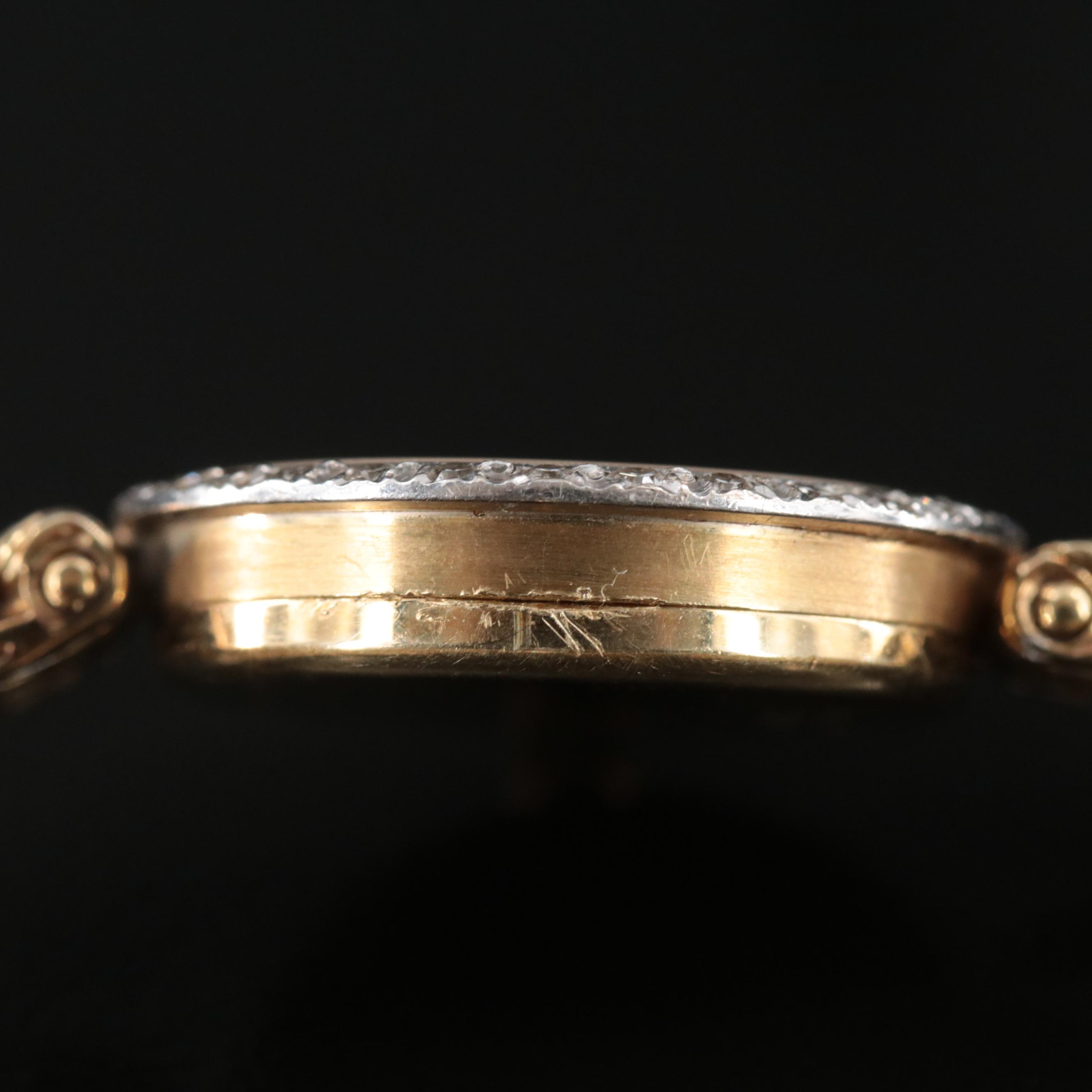 14K Omega Diamond Watch