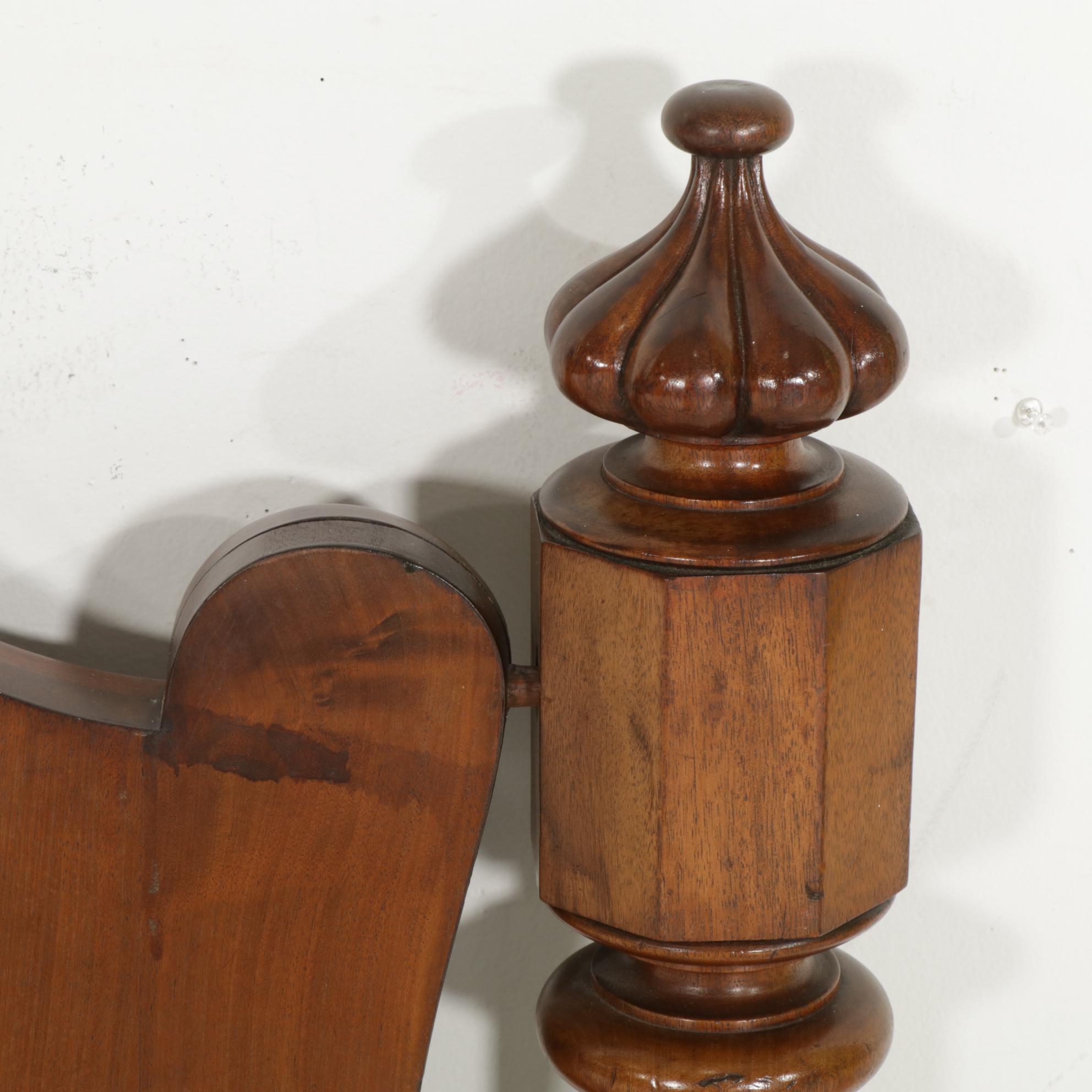 Mahogany Tester Bed with Haunted Protho Mansion Provenance, Early 19th Century