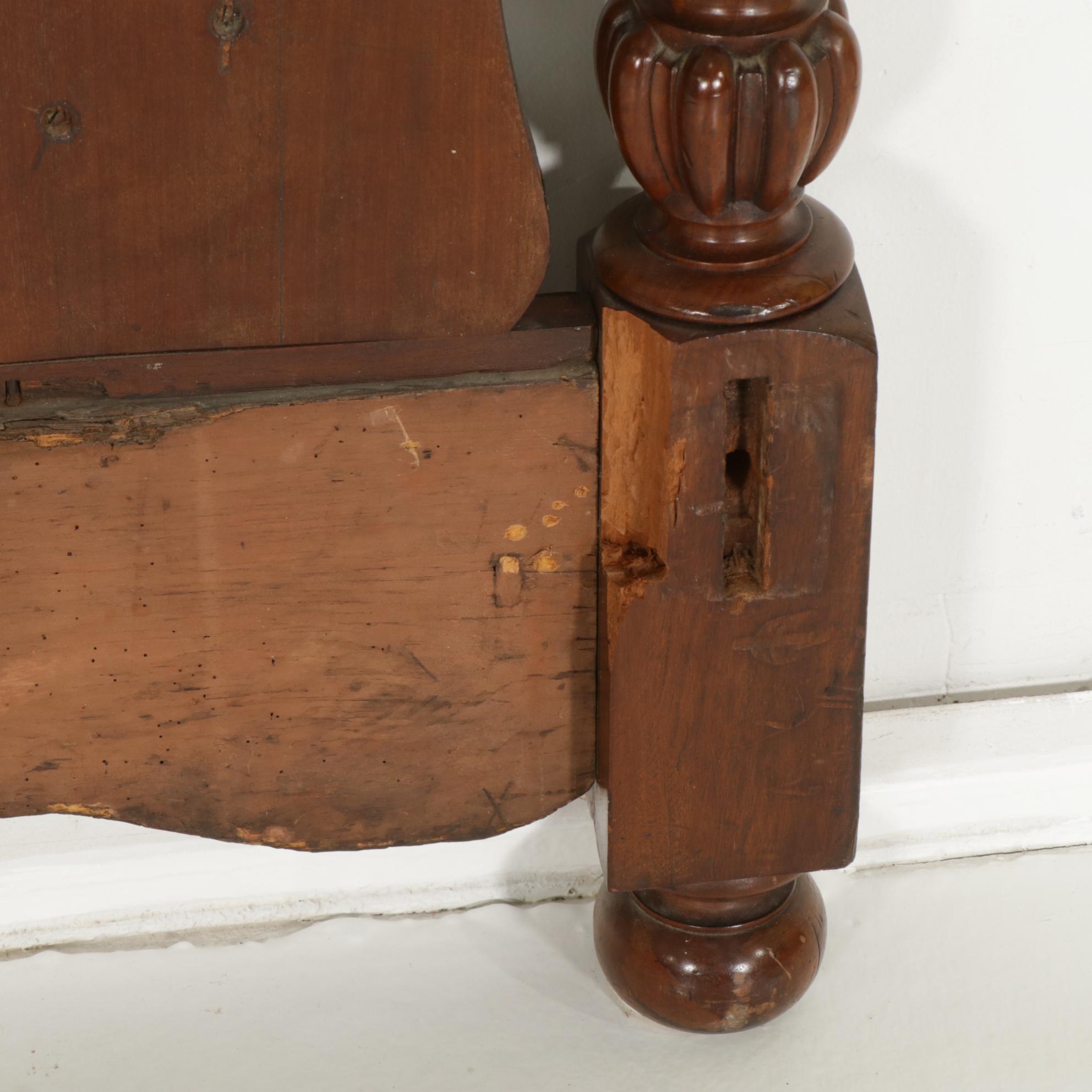 Mahogany Tester Bed with Haunted Protho Mansion Provenance, Early 19th Century