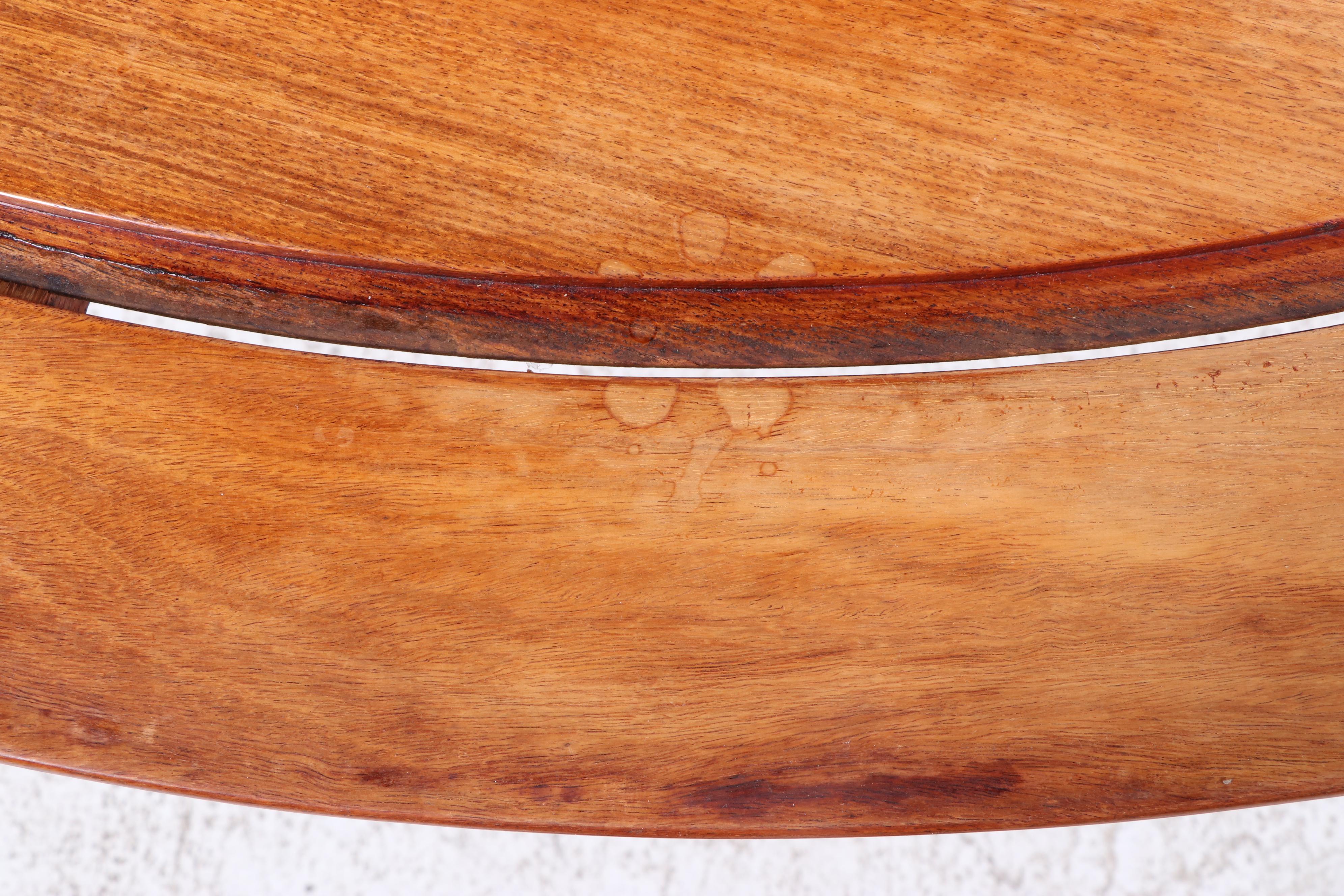 Eight Piece Chinese Rosewood Dining Set with Lazy Susan