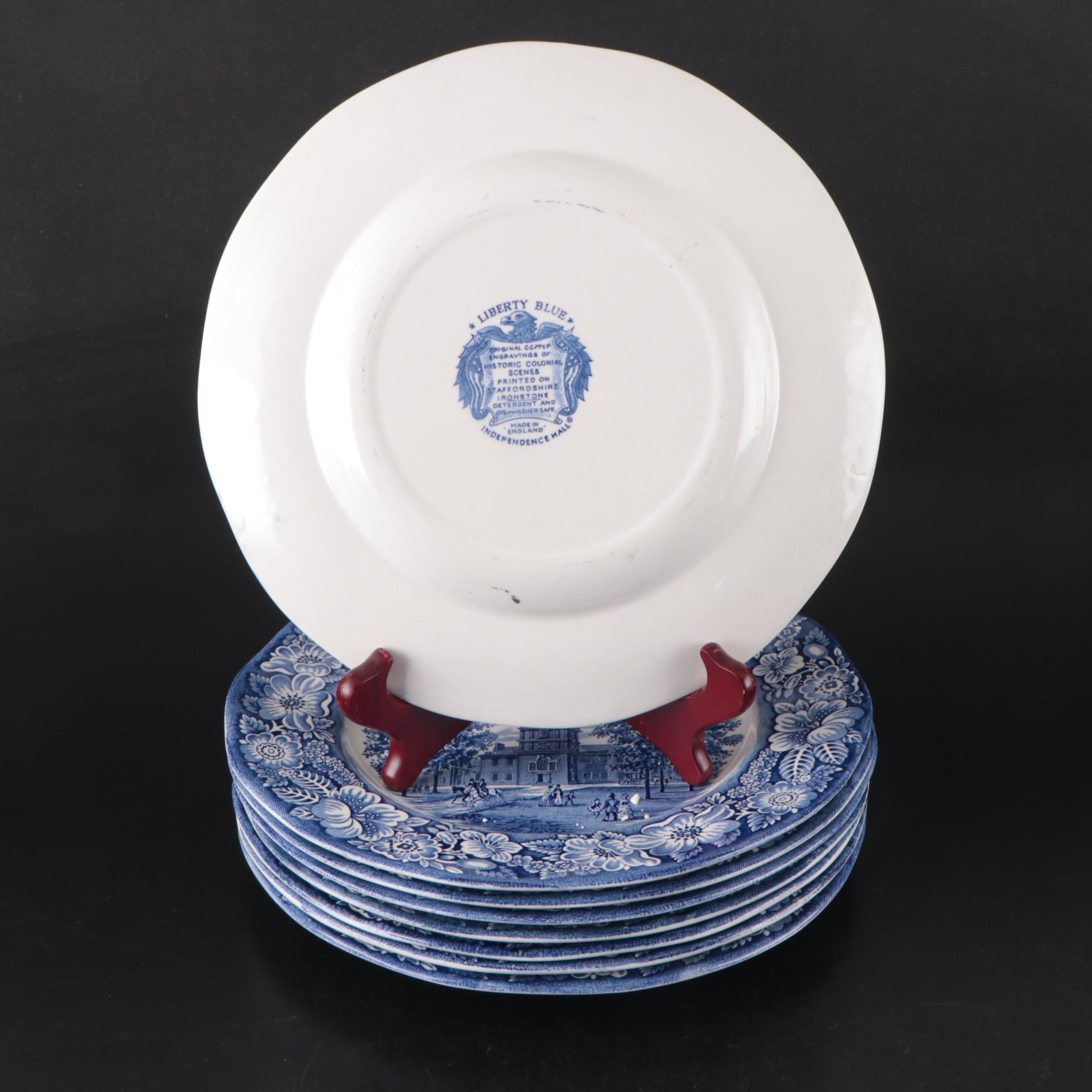 Staffordshire Ironstone Liberty Blue Dinnerware, 1975–1981