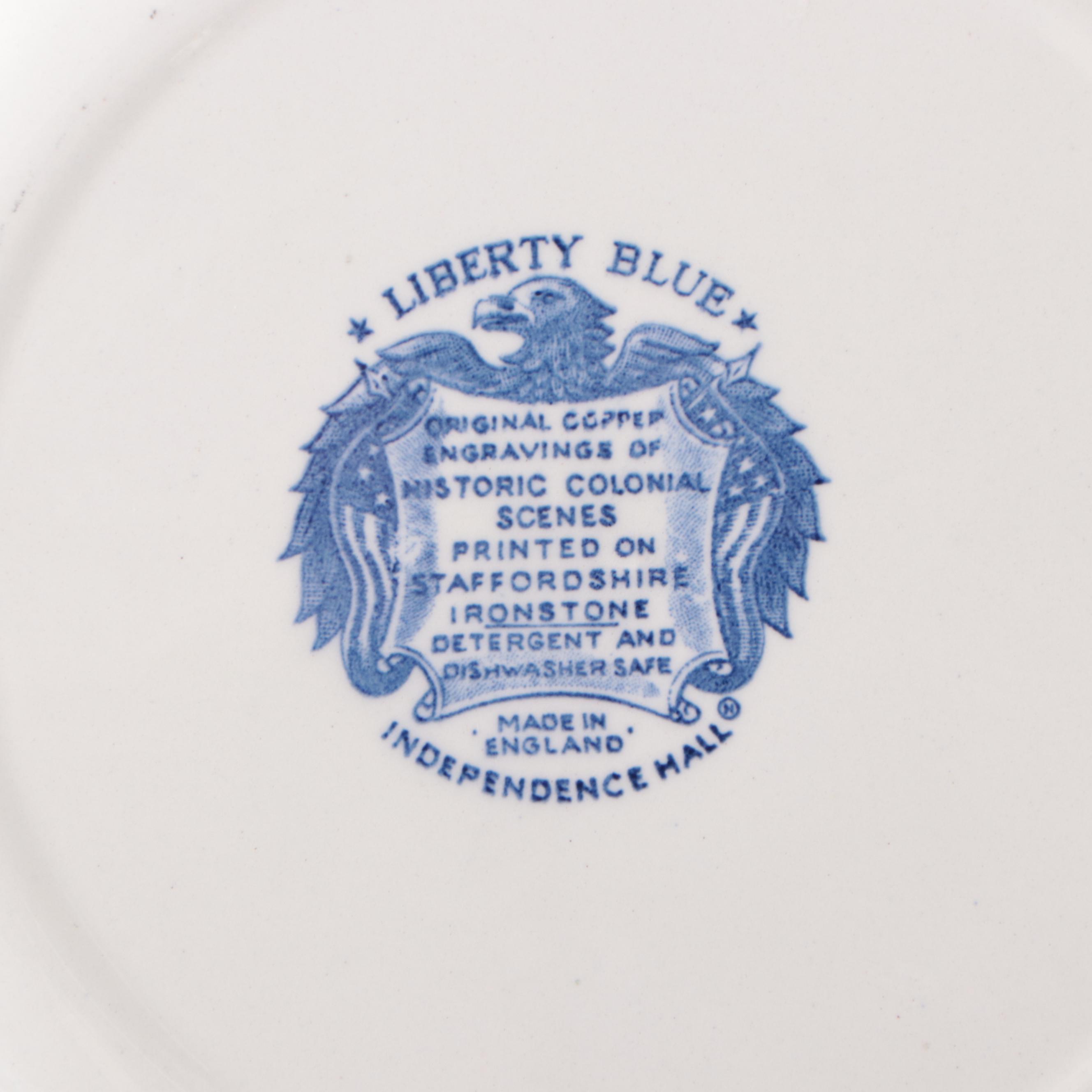 Staffordshire Ironstone Liberty Blue Dinnerware, 1975–1981